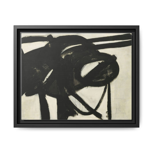 Chief by Franz Kline Abstract Matte Canvas Framed Wall Art