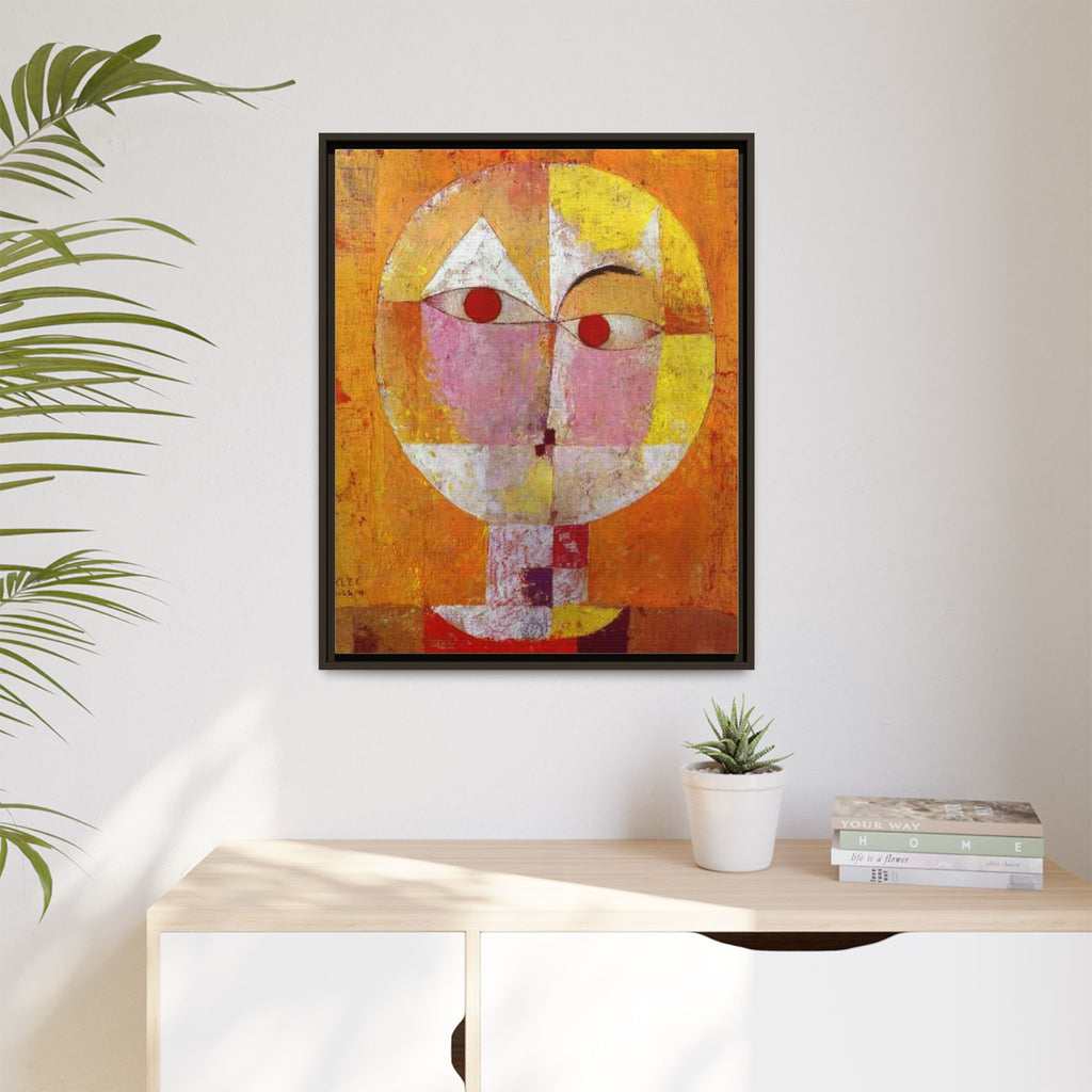 Senecio II by Paul Klee Canvas Framed Wall Art Print