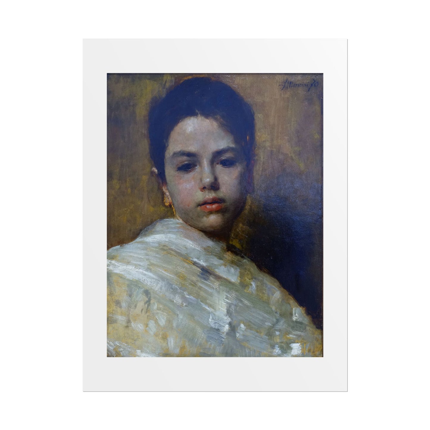 Carminella by Antonio Mancini Wall Art Print