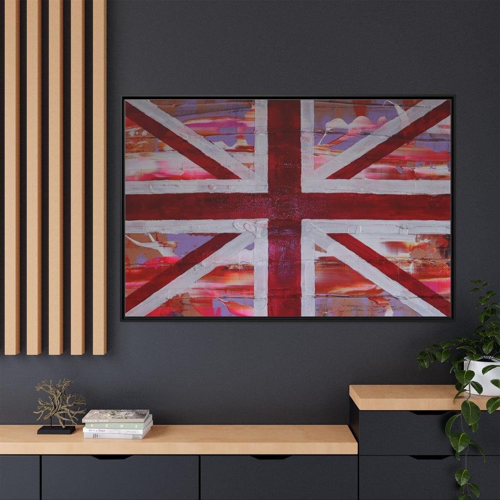 Union Jack is back! by Norman Barrett Framed Matte Canvas Print Wall Art