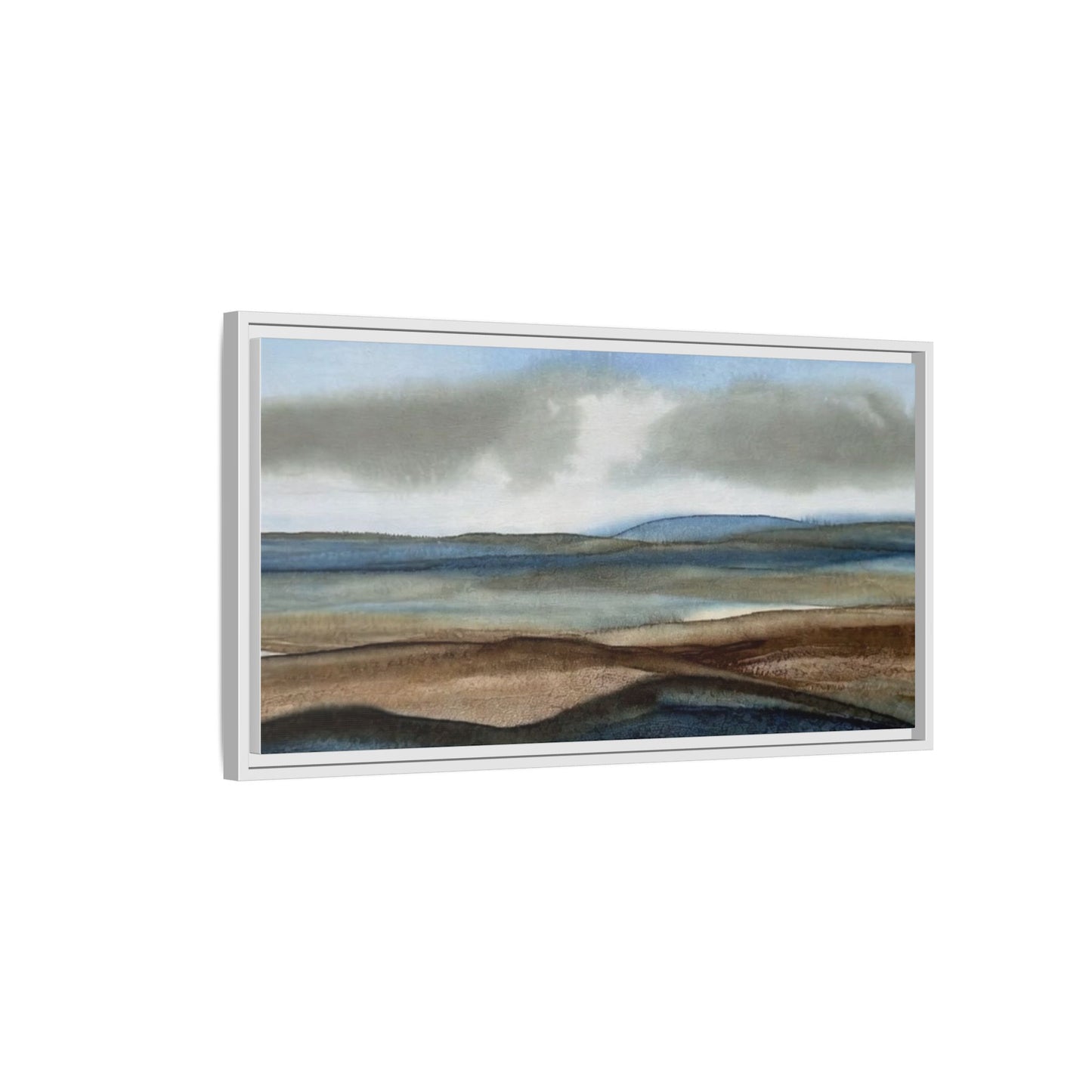 Matte Canvas Landscape, Framed (Multi-color)
