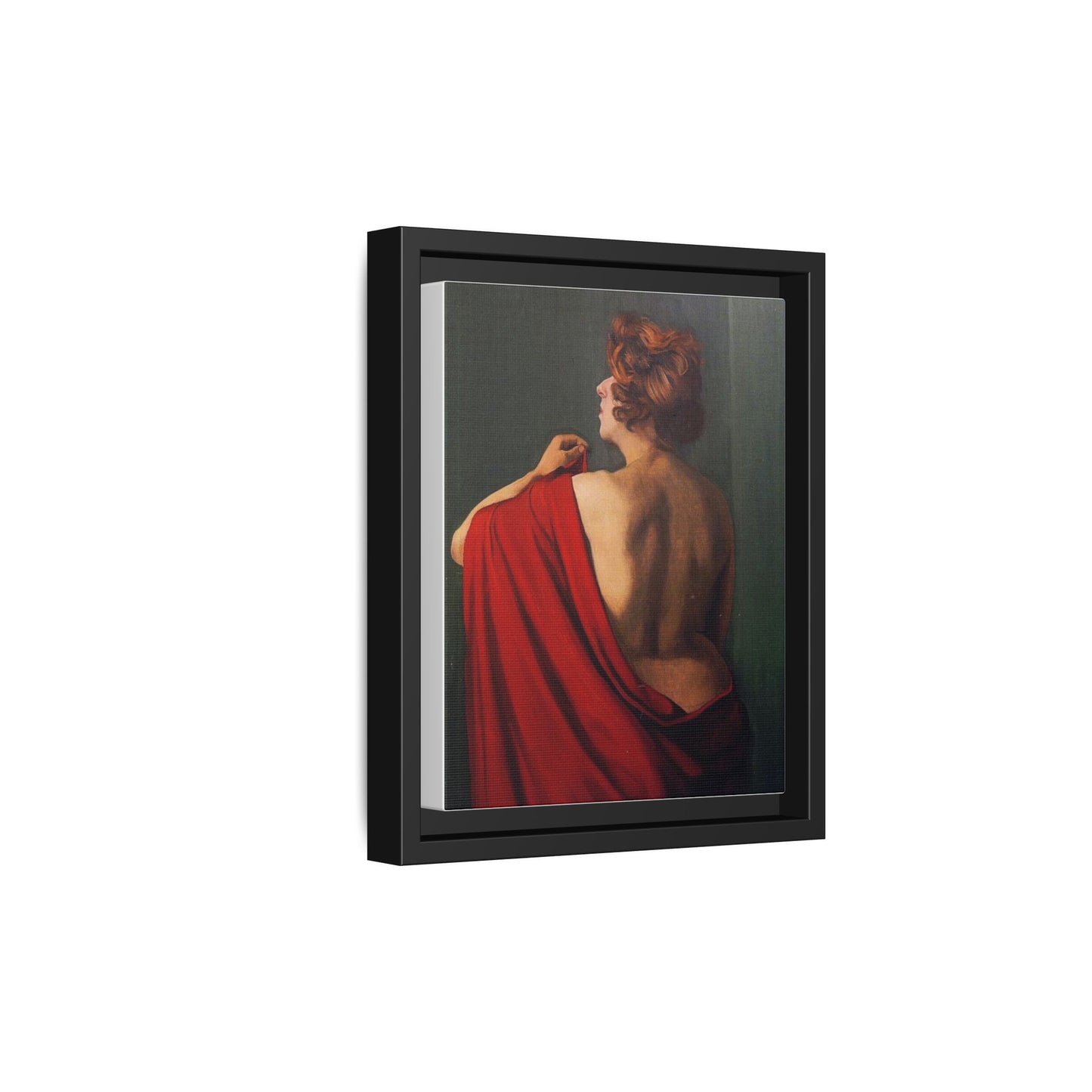 Femme au châle rouge by Félix Vallotton Framed Matte Canvas Wall Art Print
