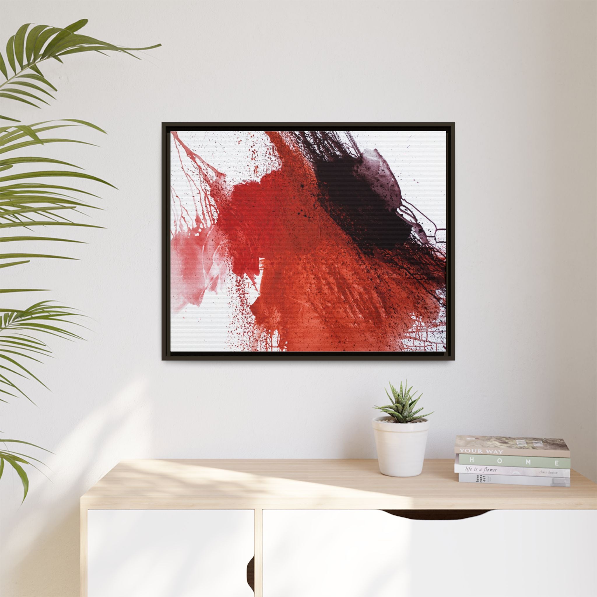 Flame by Natalija Miladinovic Matte Canvas Framed Wall Art
