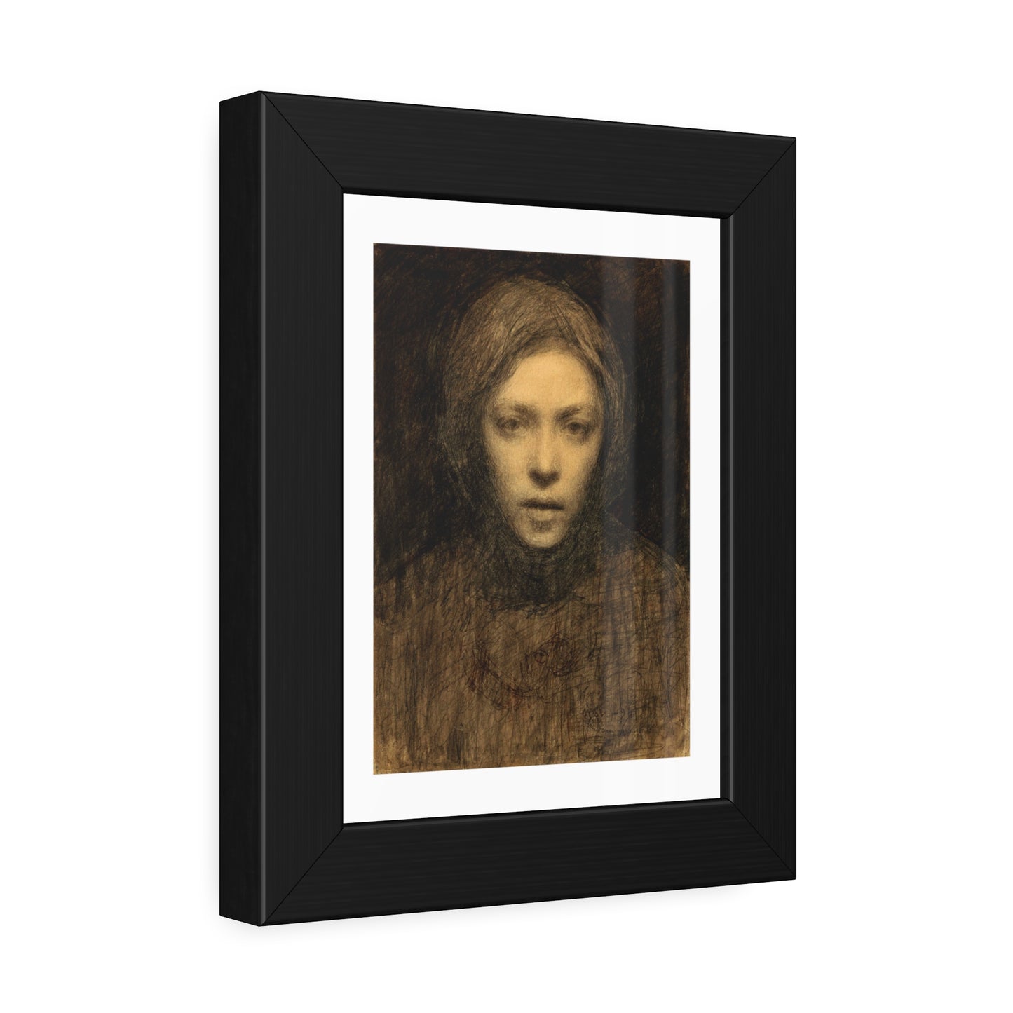 self-portrait by Ellen Thesleff Framed Art Wall Art Print