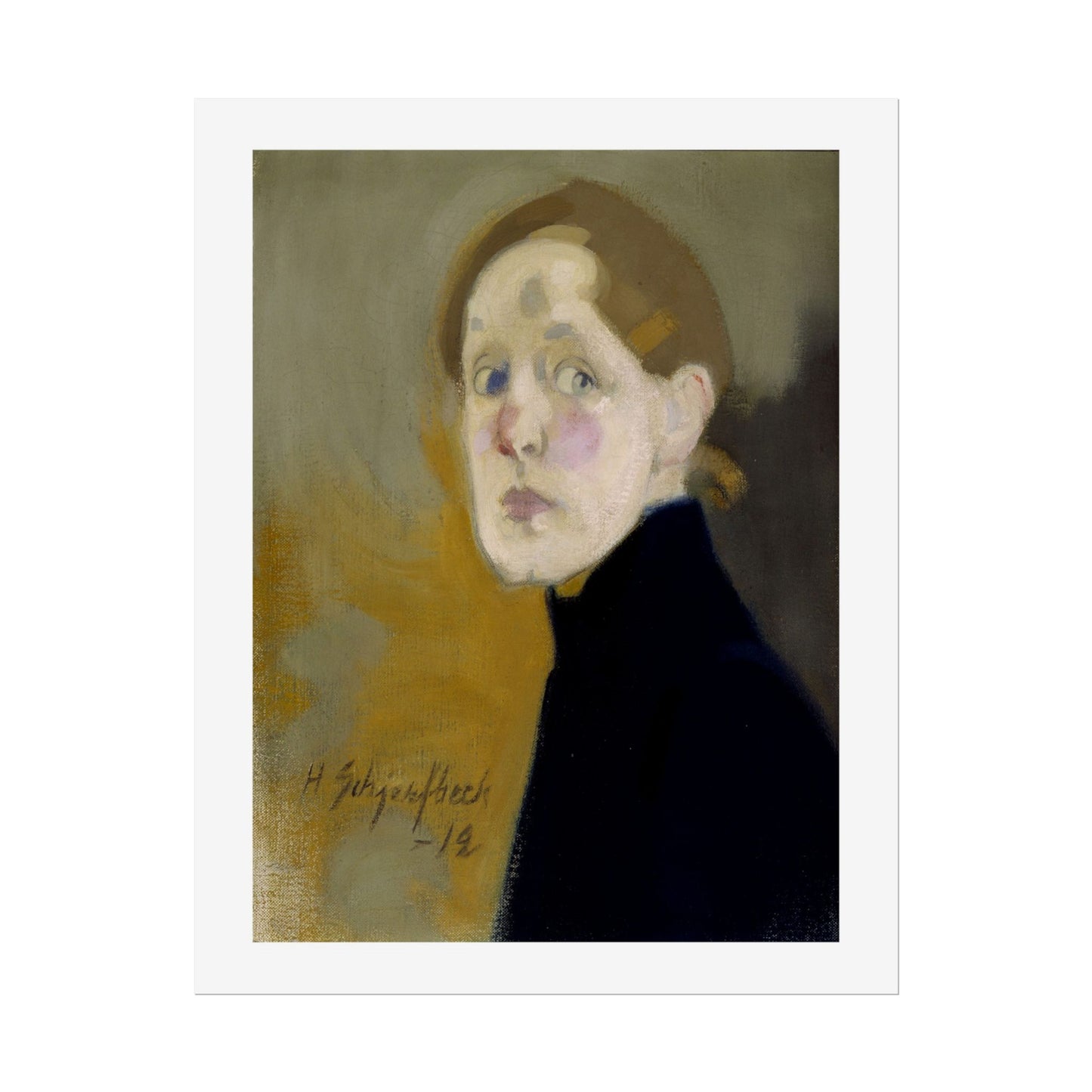 Selbstbildnis by Helena Schjerfbeck Wall Art Print