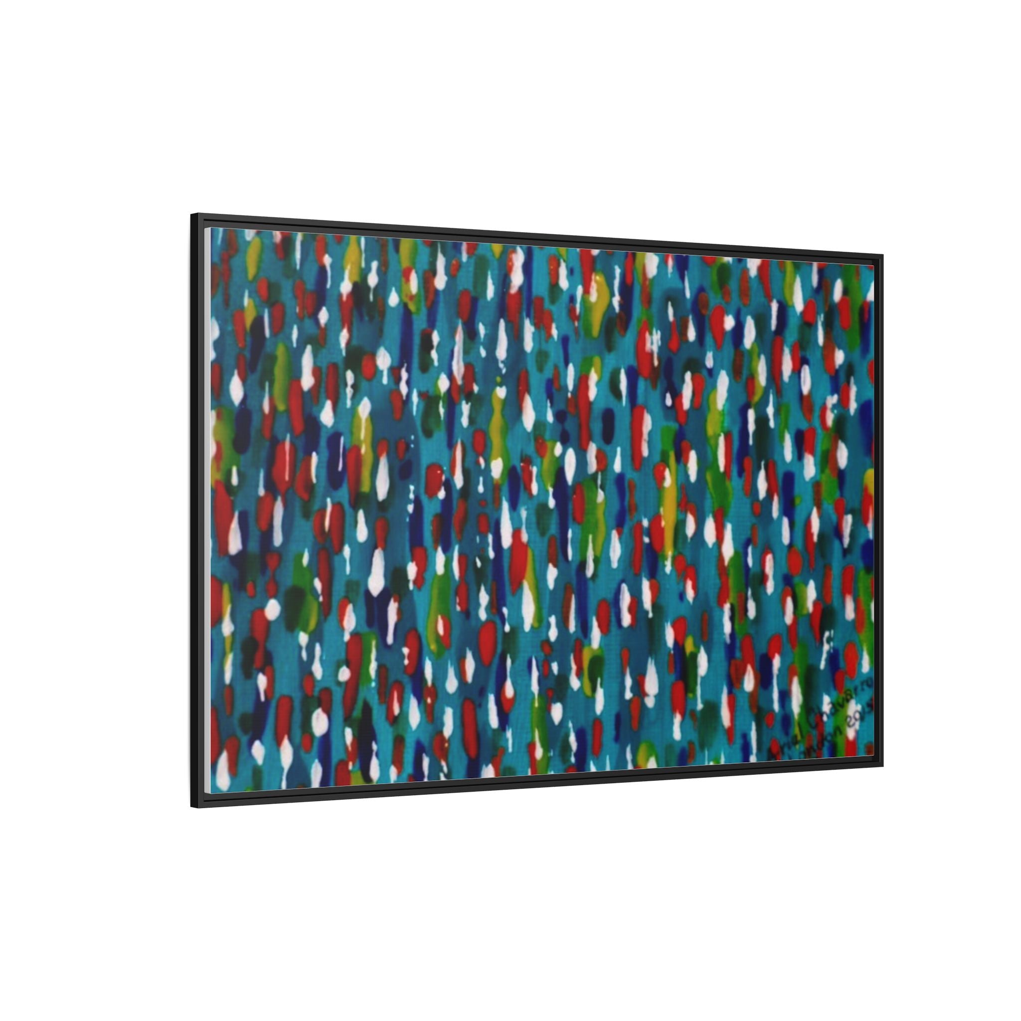 Colours Of The Soul Reflecting On Water by Ariel Chavarro Avila Matte Canvas Framed Art