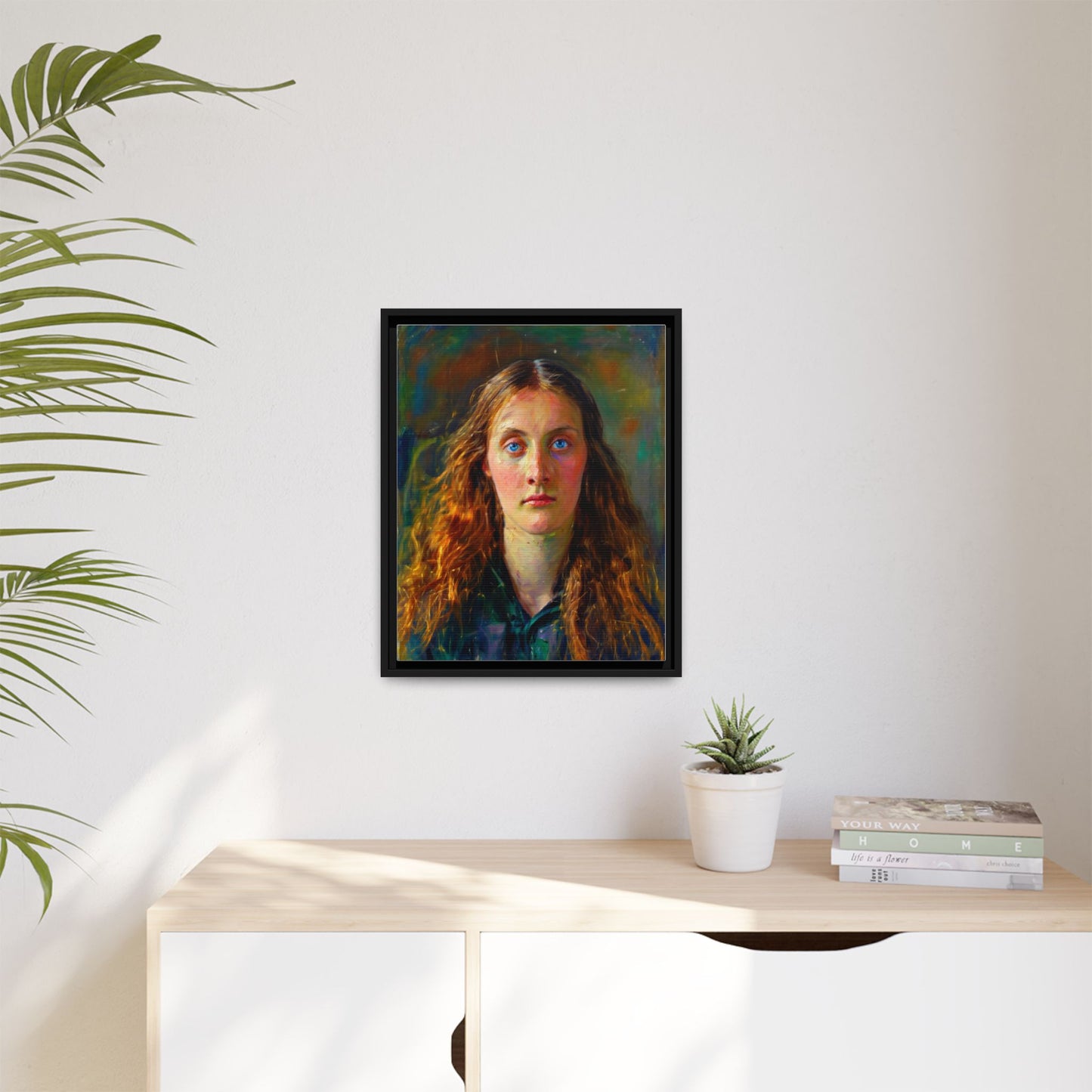 Framed Matte Canvas Print — Vintage Portrait Art