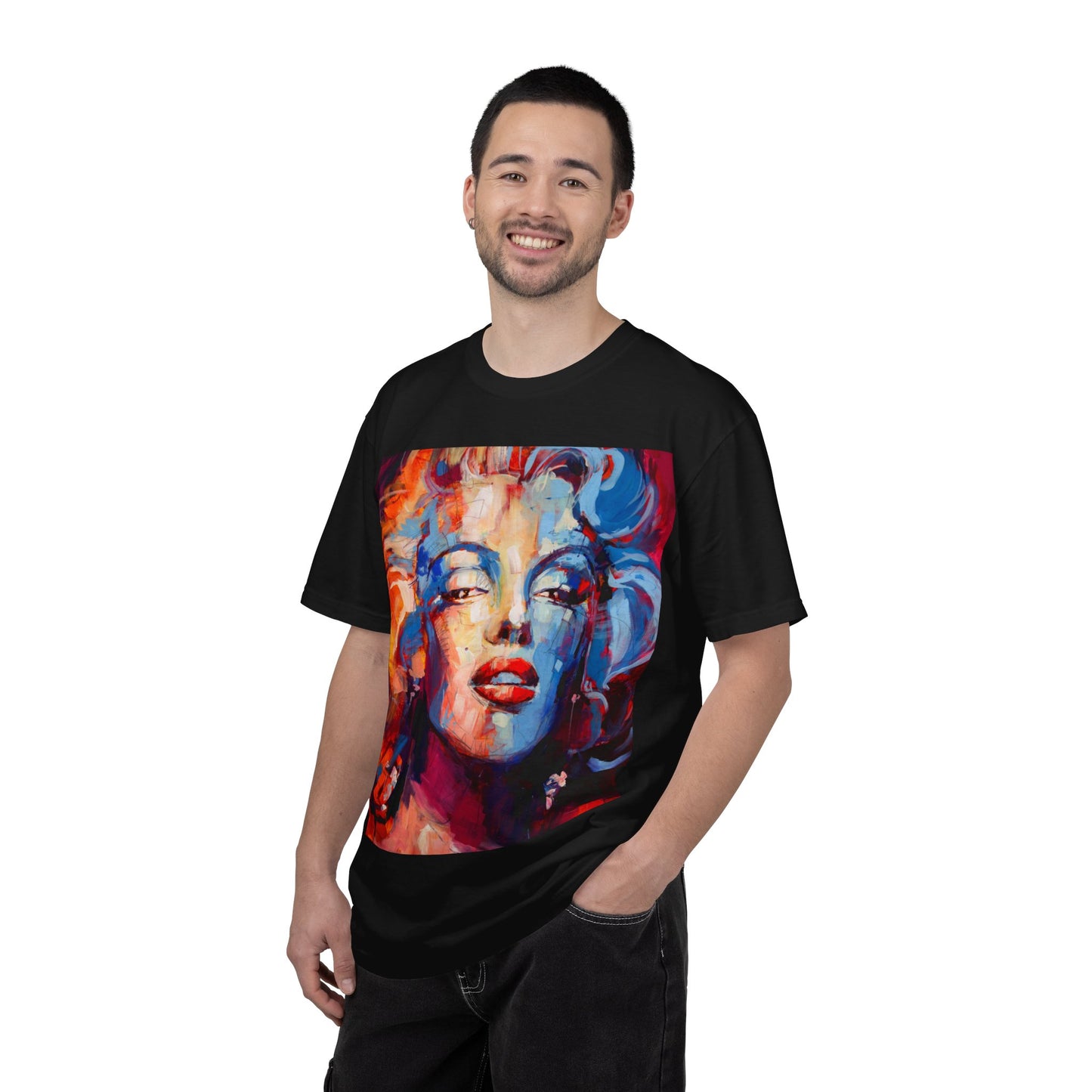 Artistic Pop Portrait T-Shirt — Colorful Marilyn-Inspired Graphic Tee