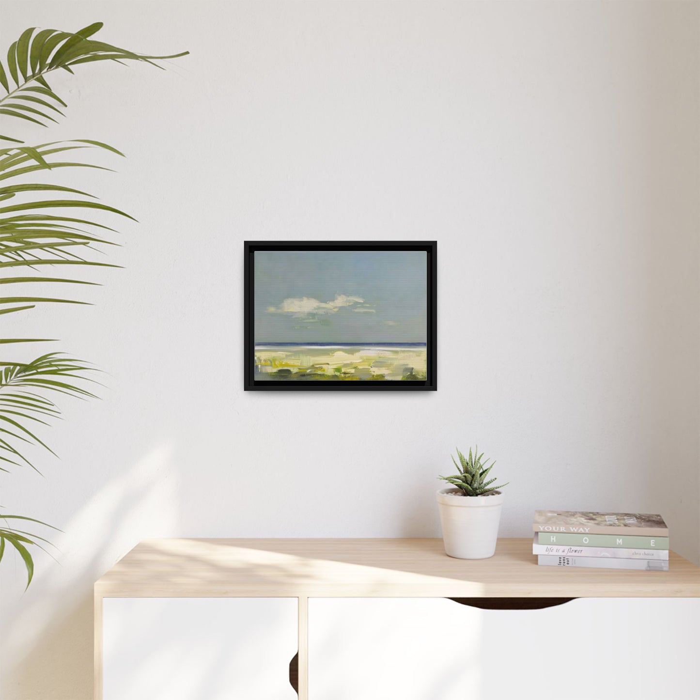 Coastal Calm Matte Canvas Framed Wall Art