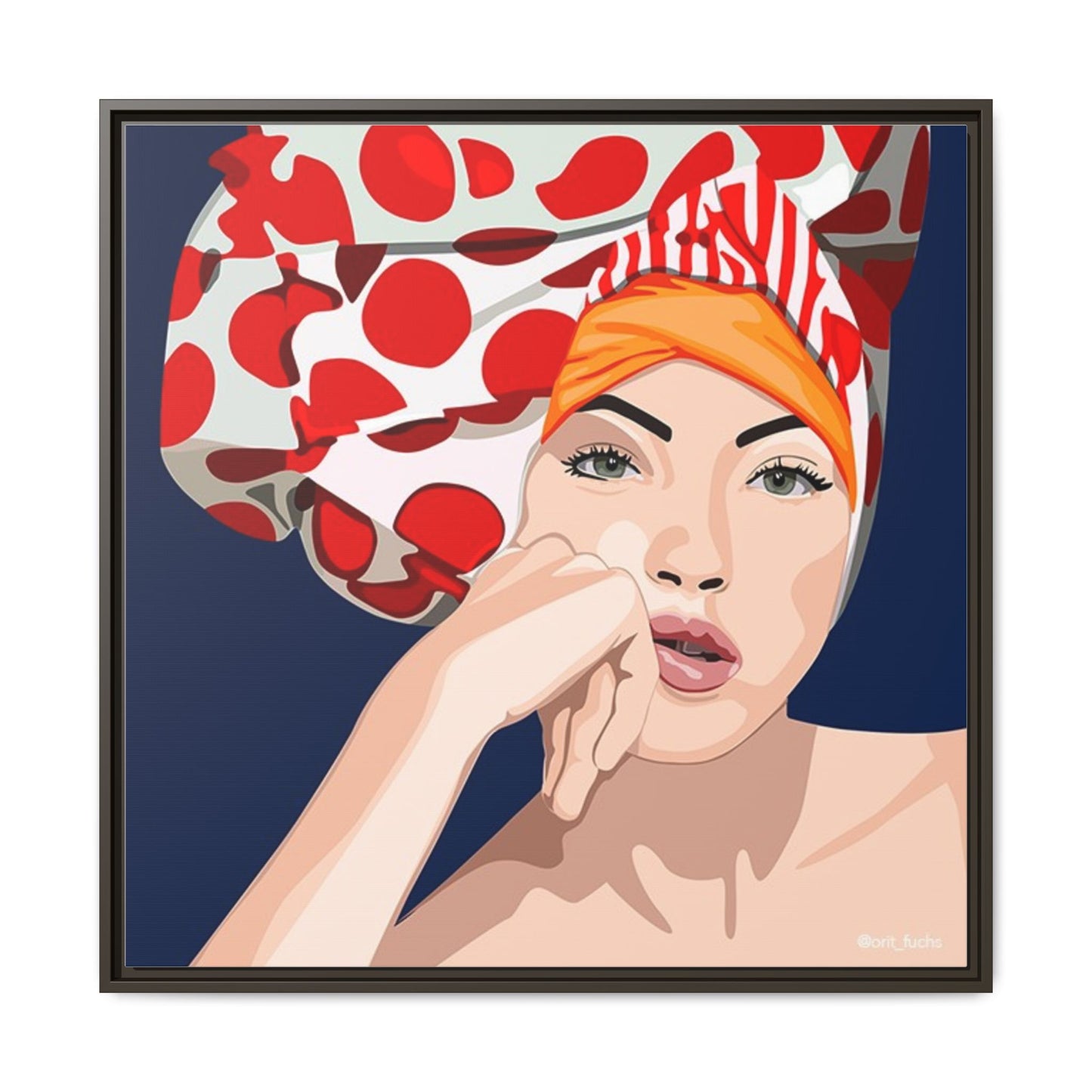 Vivid 20 by Orit Fuchs Pop Art Matte Canvas Framed Wall Art Print