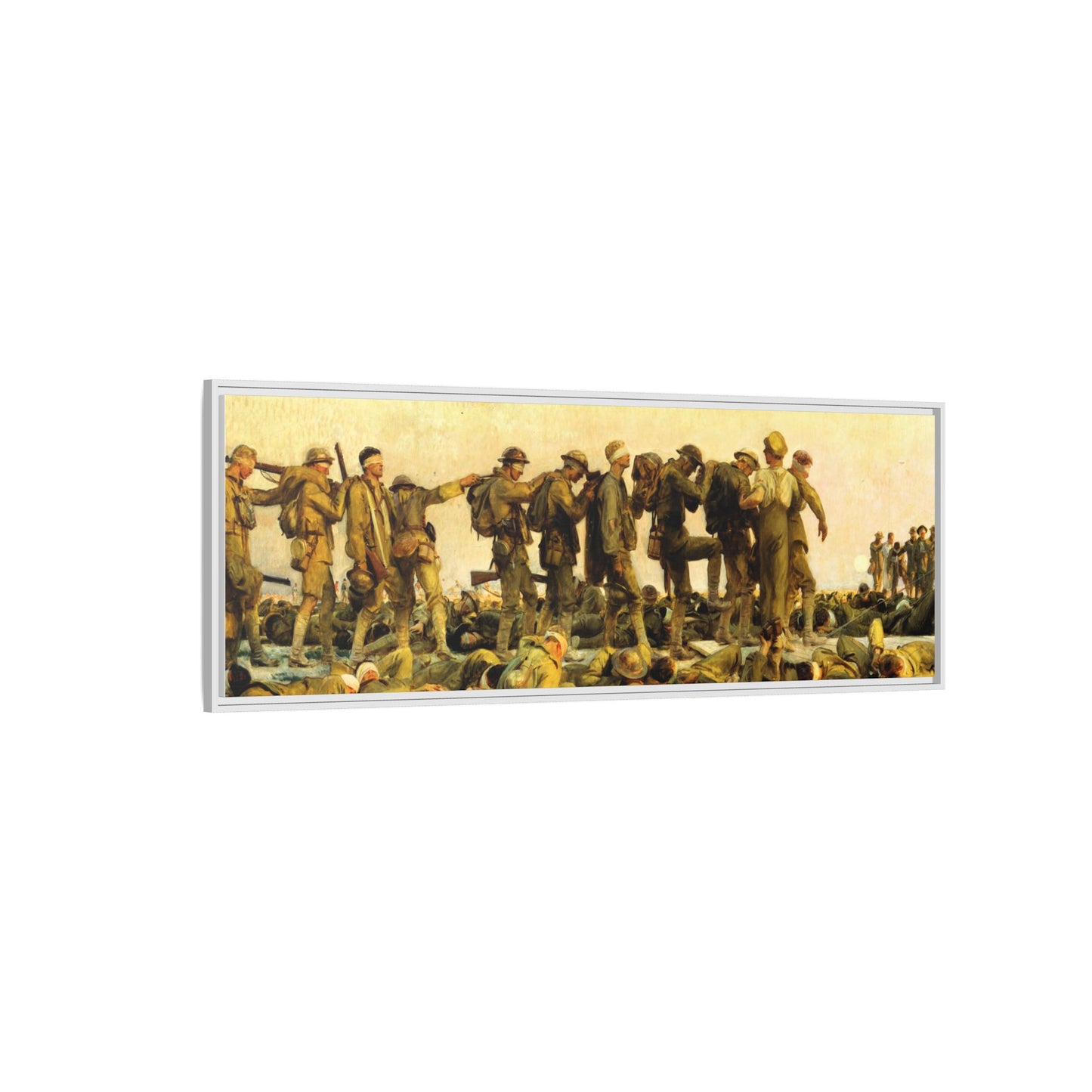 Gassed by John Singer Sargent (RA) Framed Matte Canvas Print
