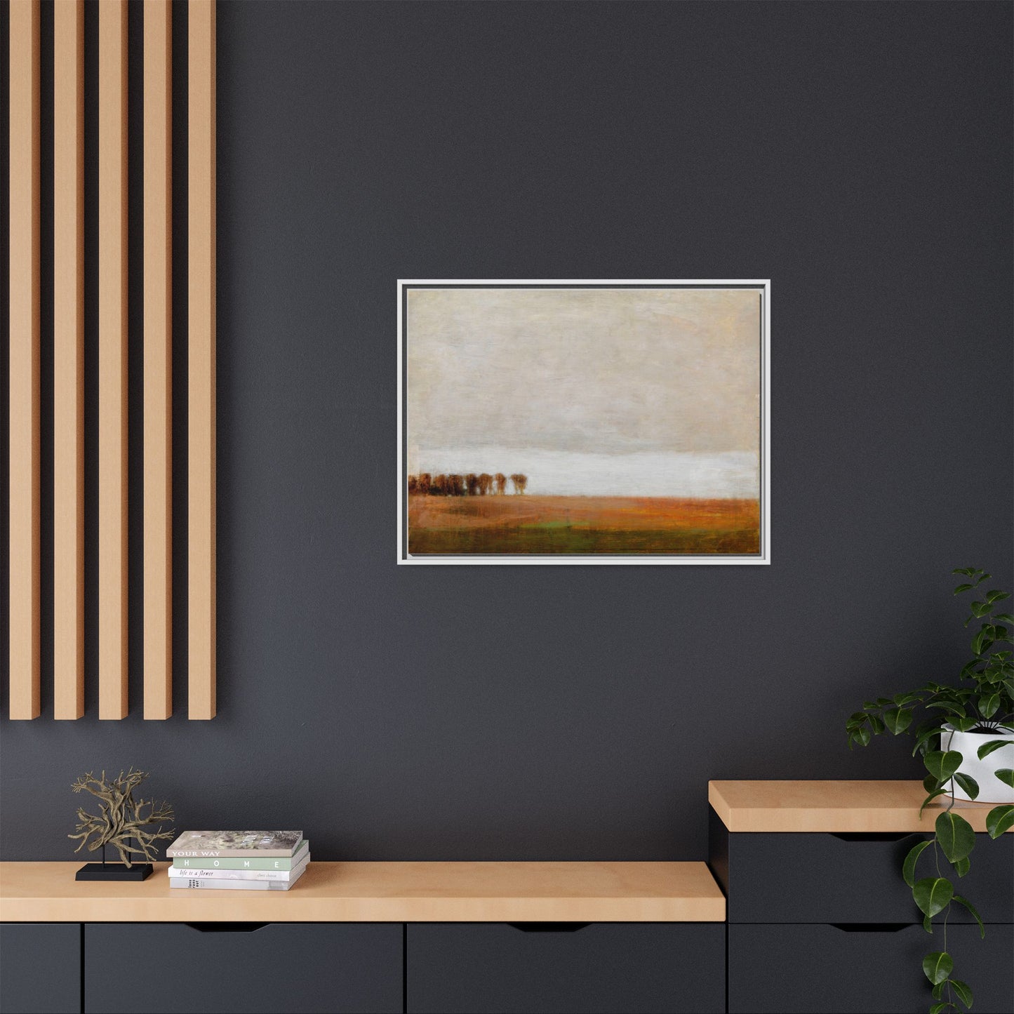 View of Jaegersborg Allé, North of Copenhagen by Vilhelm Hammershøi Framed Matte Canvas Wall Art Print