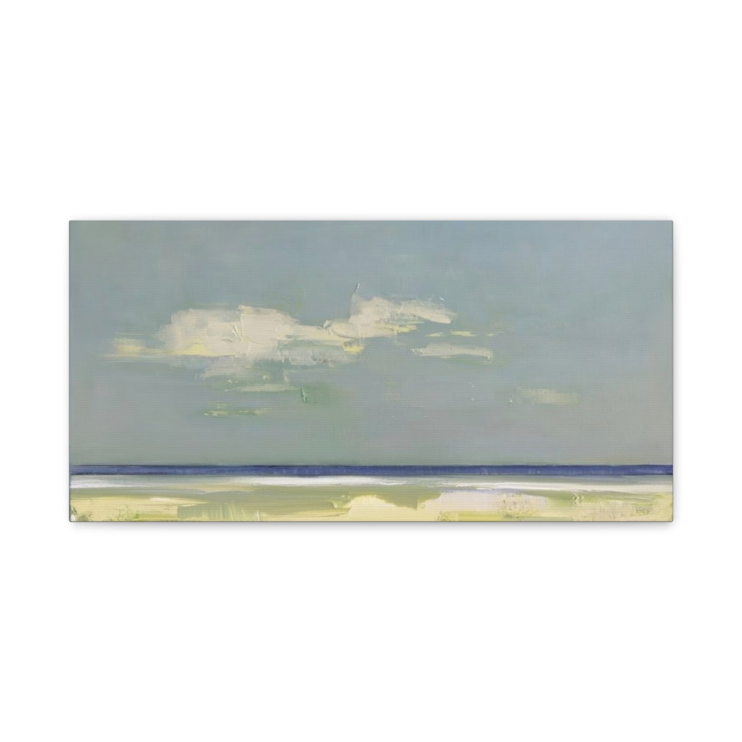 Coastal Breeze Abstract Canvas - Matte Stretched Wall Art