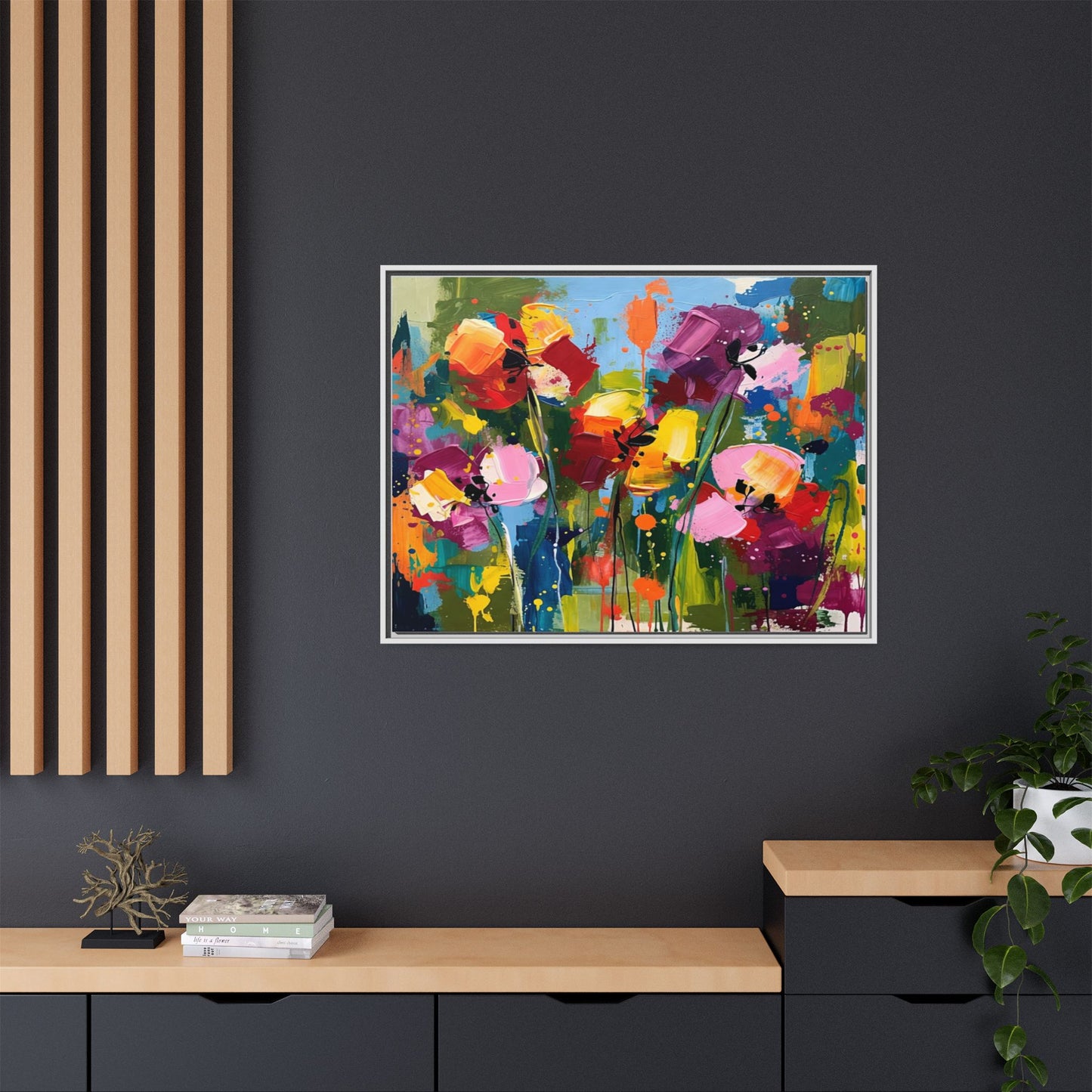 Matte Canvas, Framed (Multi-color)