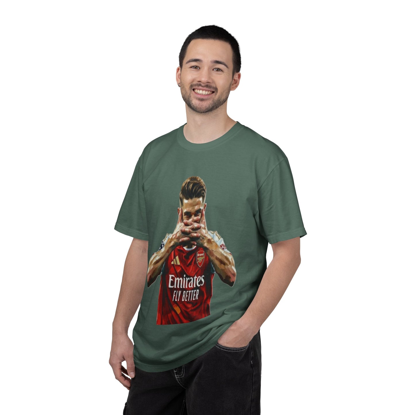 Soccer Celebration T-Shirt — Emirates 'Fly Better' Jersey Design