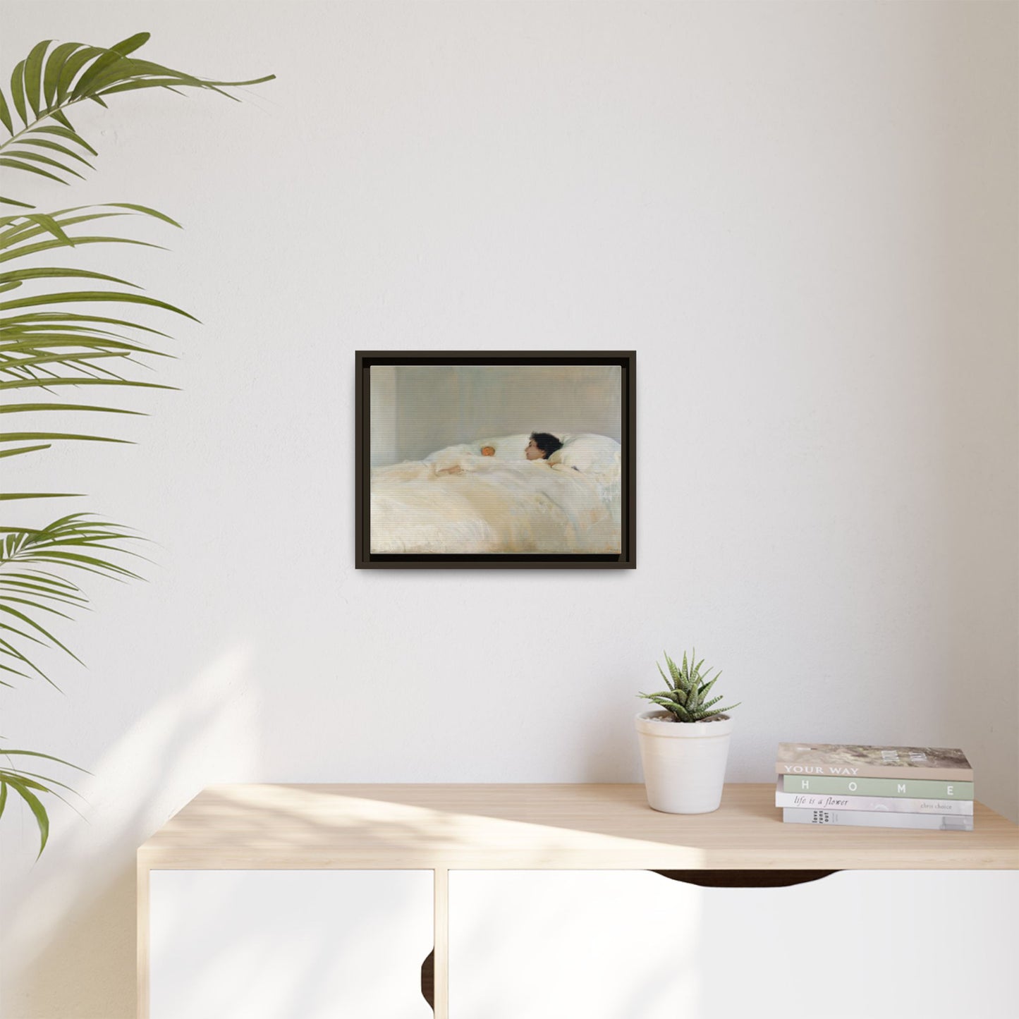 Mother by Joaquin Sorolla y Bastida Framed Matte Canvas Wall Art Print
