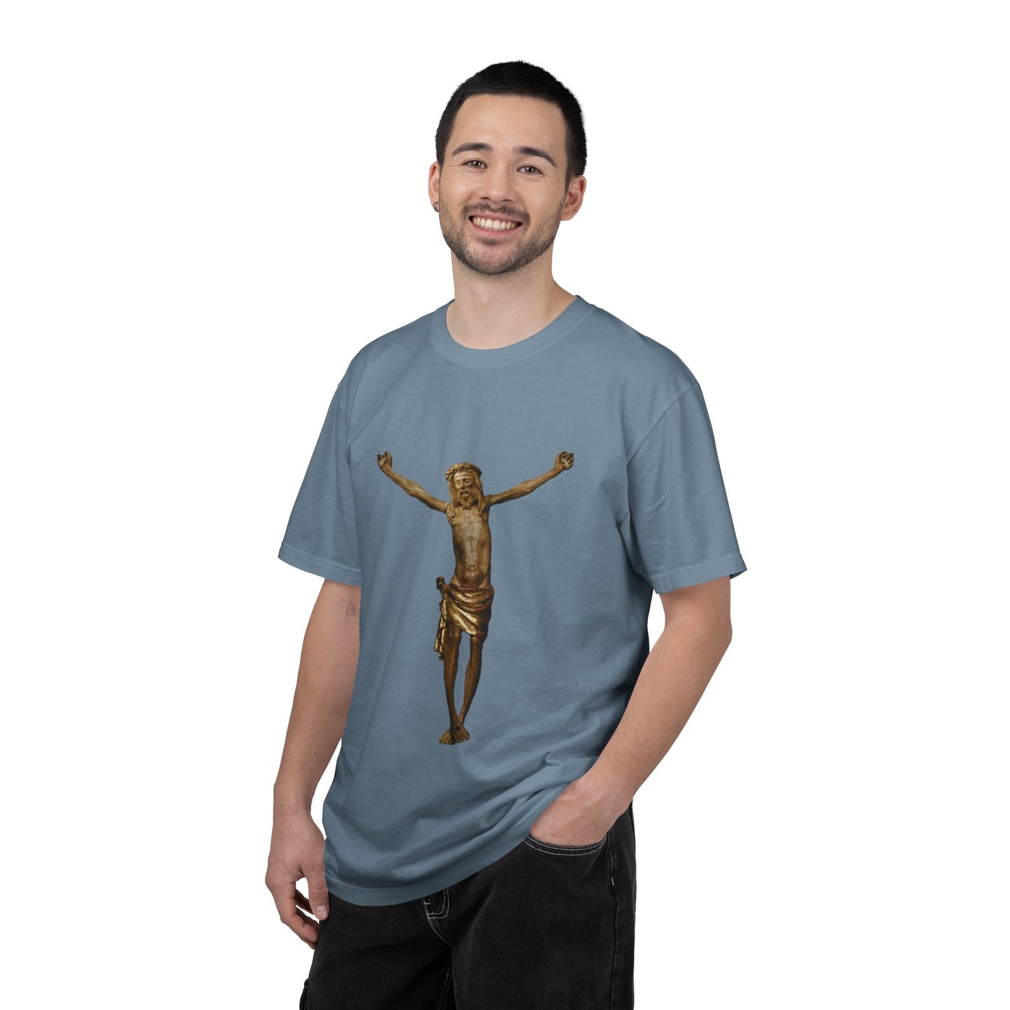 Unisex Christ on the cross Garment-Dyed T-shirt