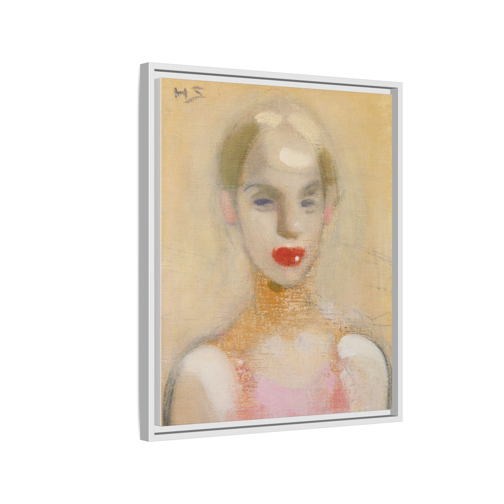 Circus Girl by Helene Schjerfbeck Framed Matte Canvas Portrait Art Print
