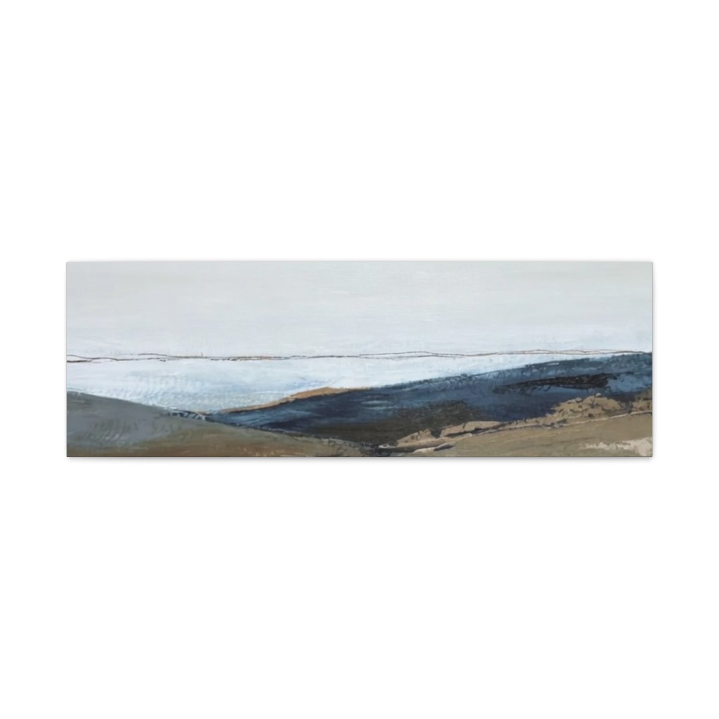 Abstract Coastal Landscape Canvas — Stretched Matte Wall Art