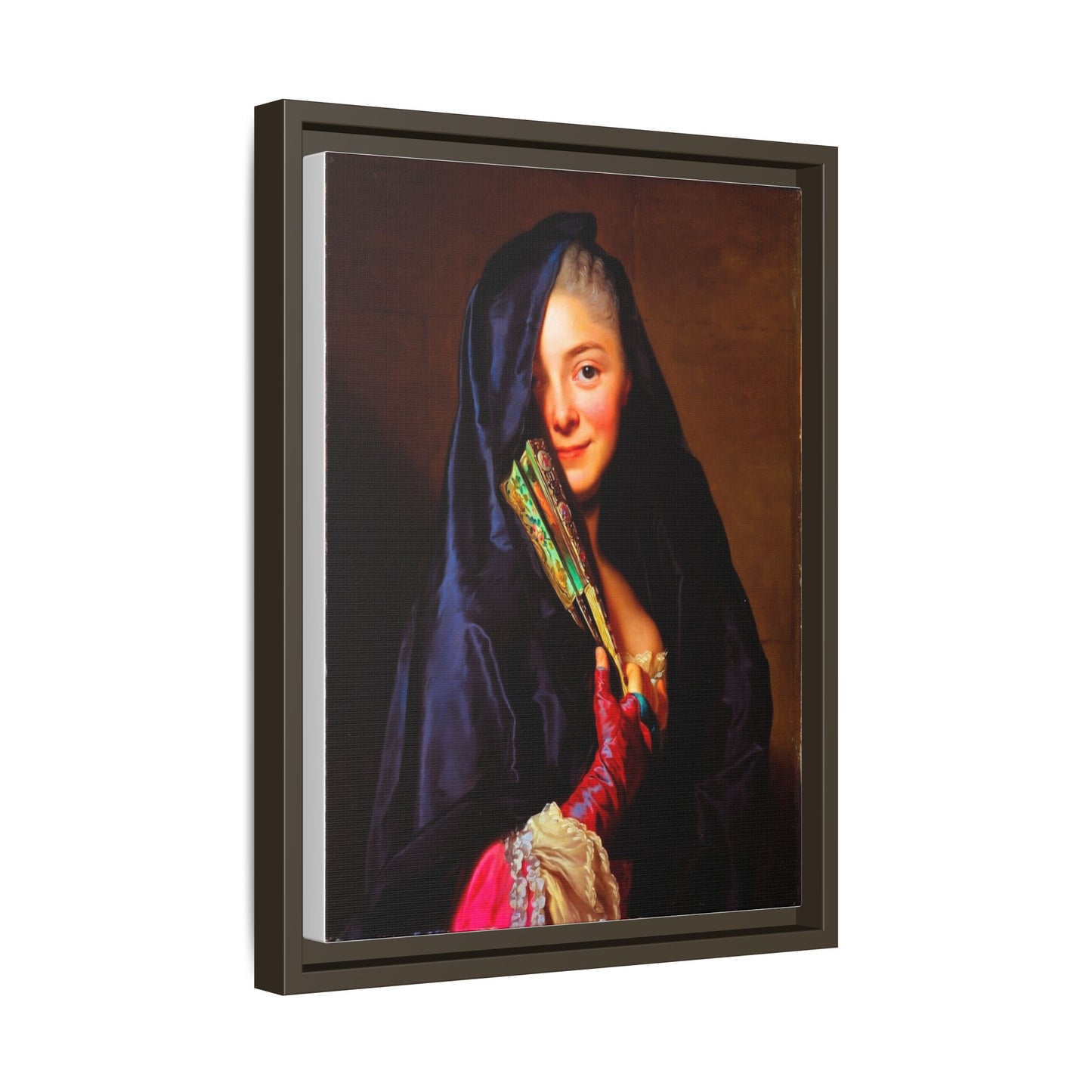 Framed Matte Canvas Wall Art — Classical Portrait Print