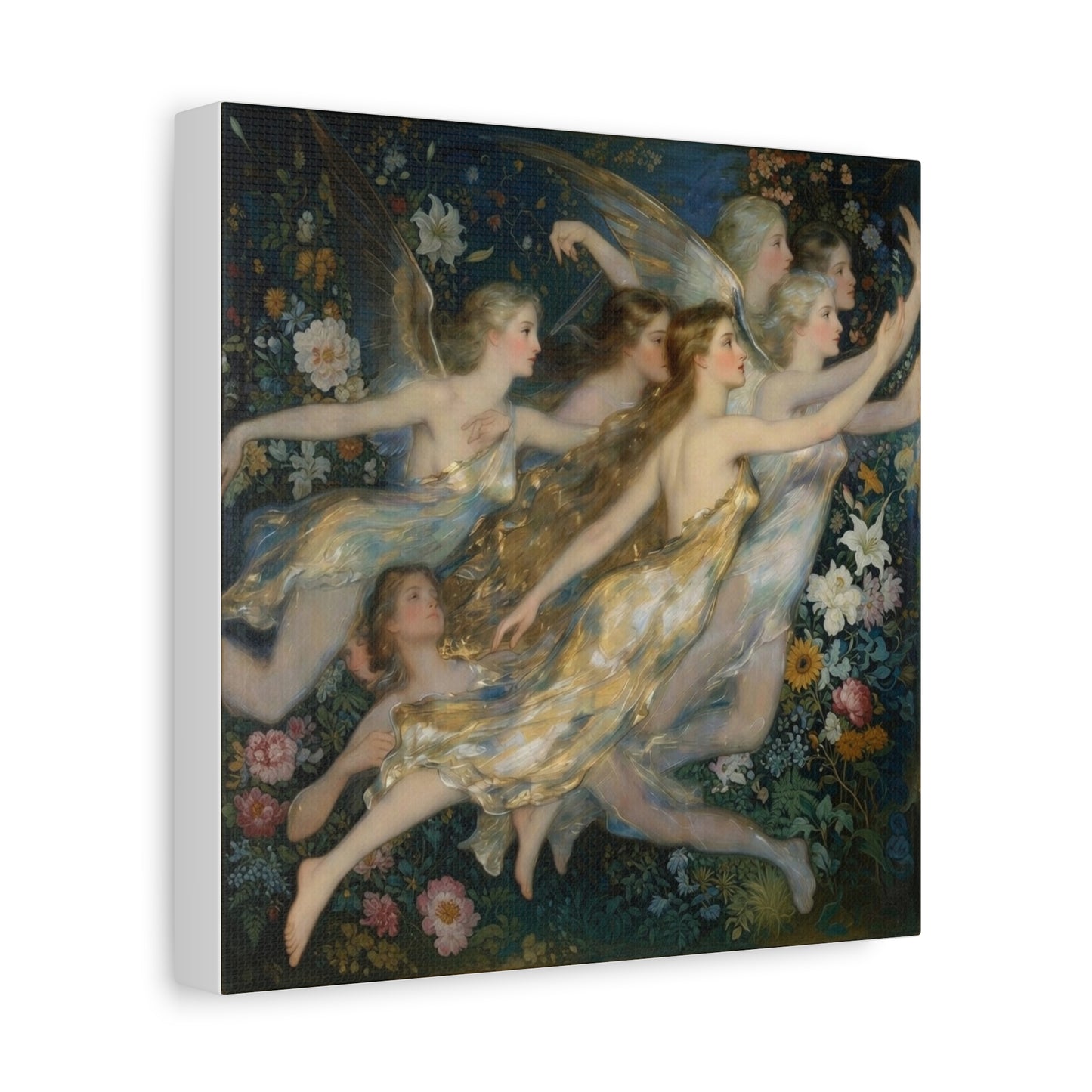 Vintage Fairy Dance Matte Canvas Wall Art