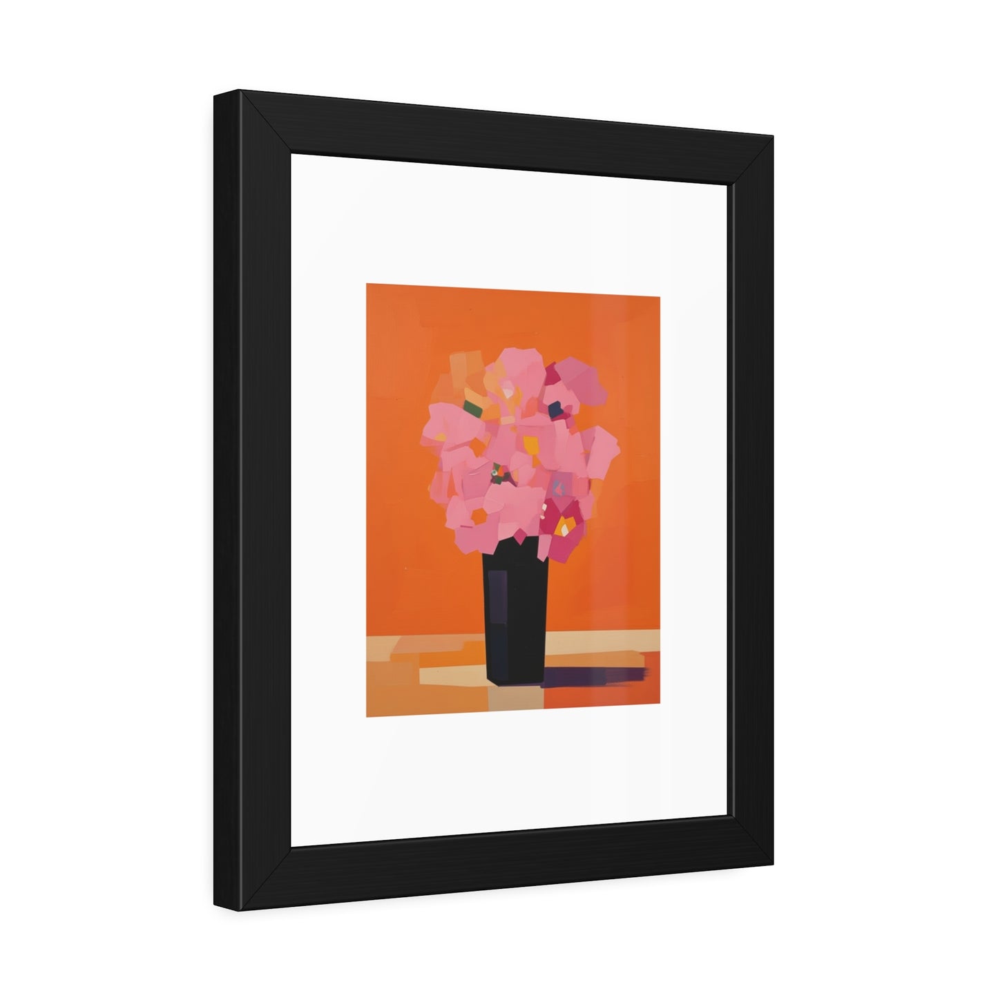Floral Still Life Framed Poster — Pink Bouquet Art Print
