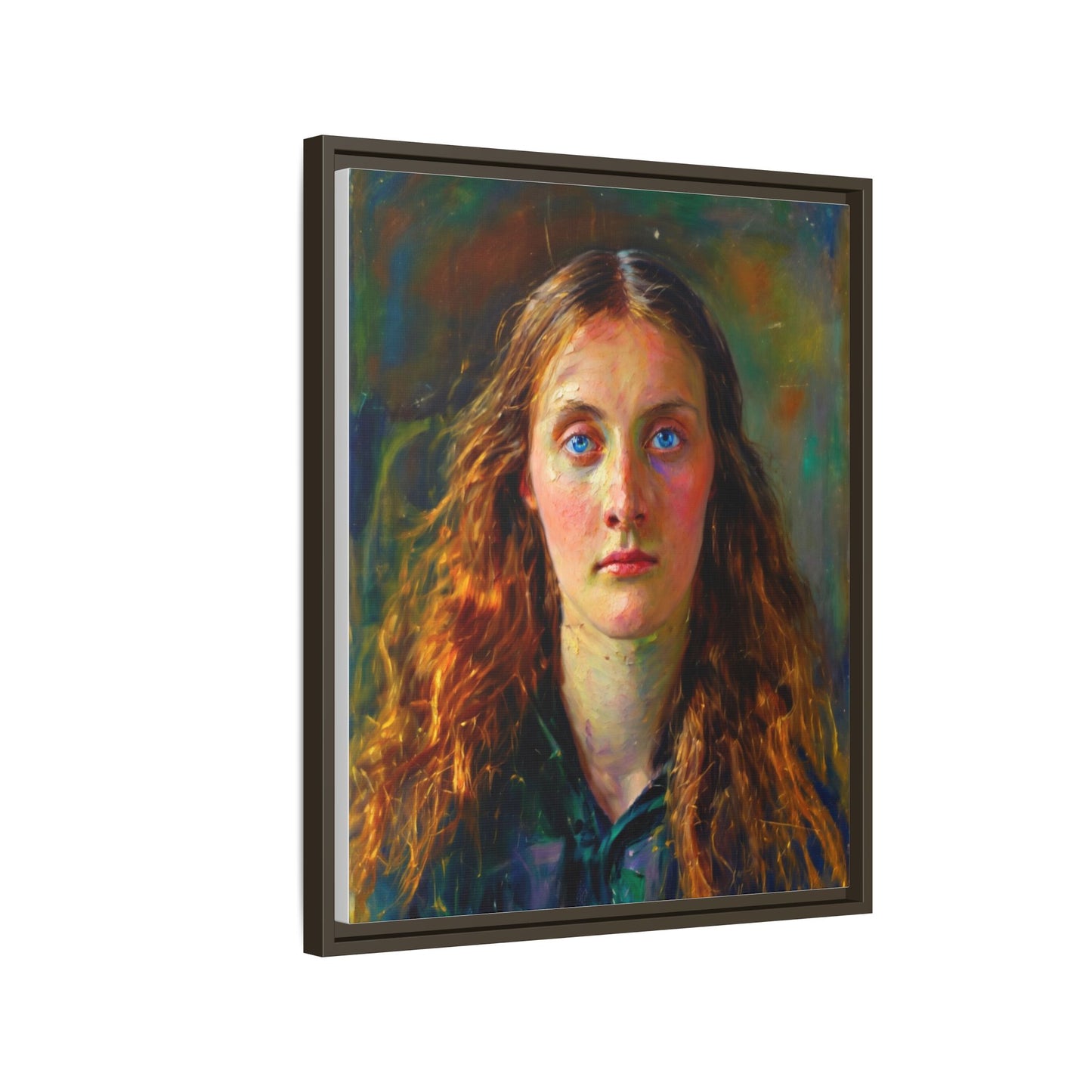 Framed Matte Canvas Print — Vintage Portrait Art