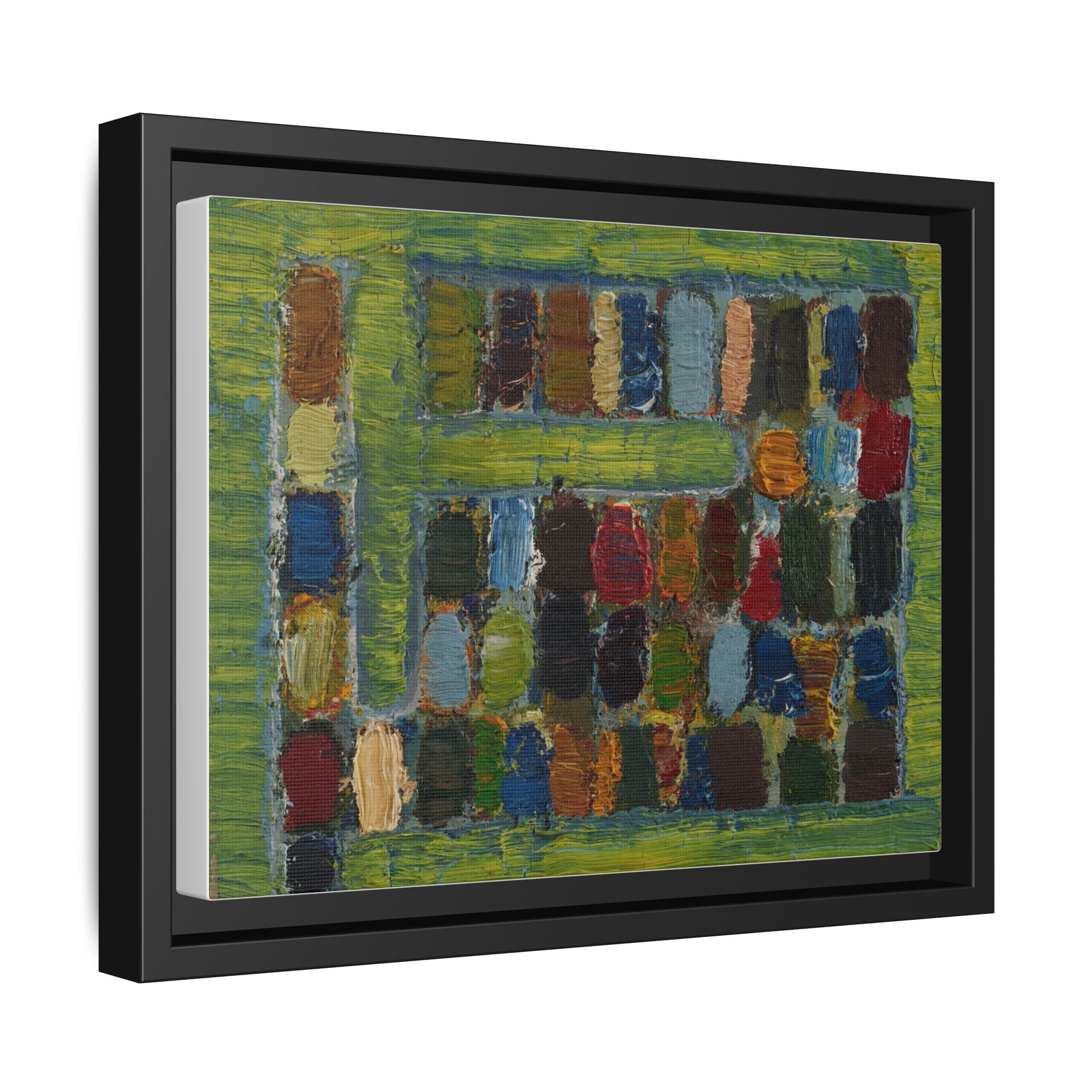 JMC-1970-3 by Jean-Michel Coulon Matte Canvas Framed Wall Art Print