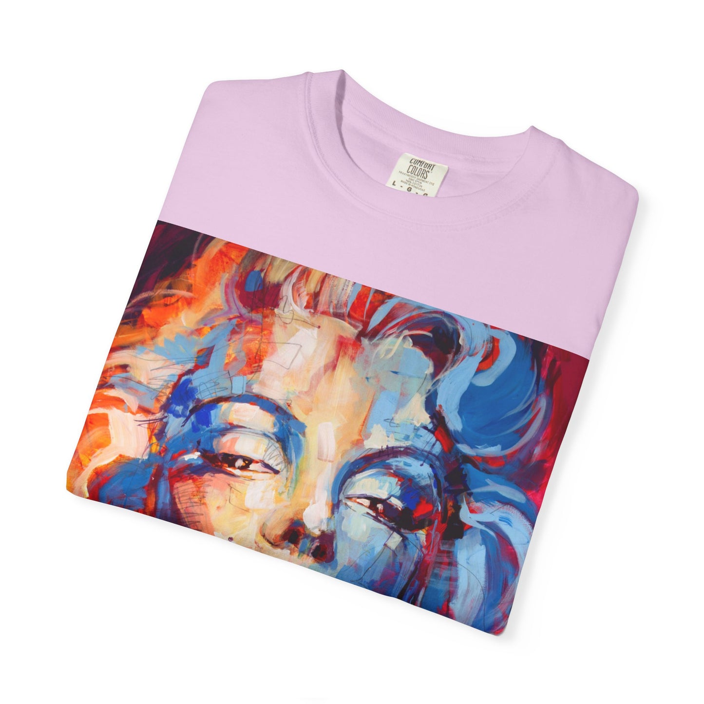 Artistic Pop Portrait T-Shirt — Colorful Marilyn-Inspired Graphic Tee