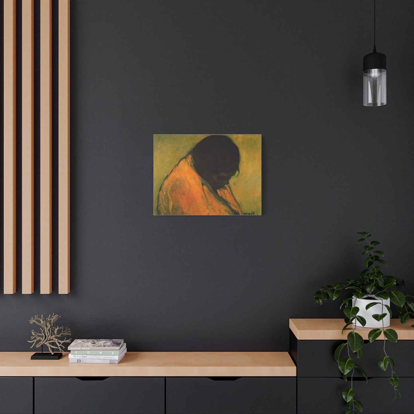 Amparo by Isidre Nonell Matte Stretched Canvas Wall Art Print