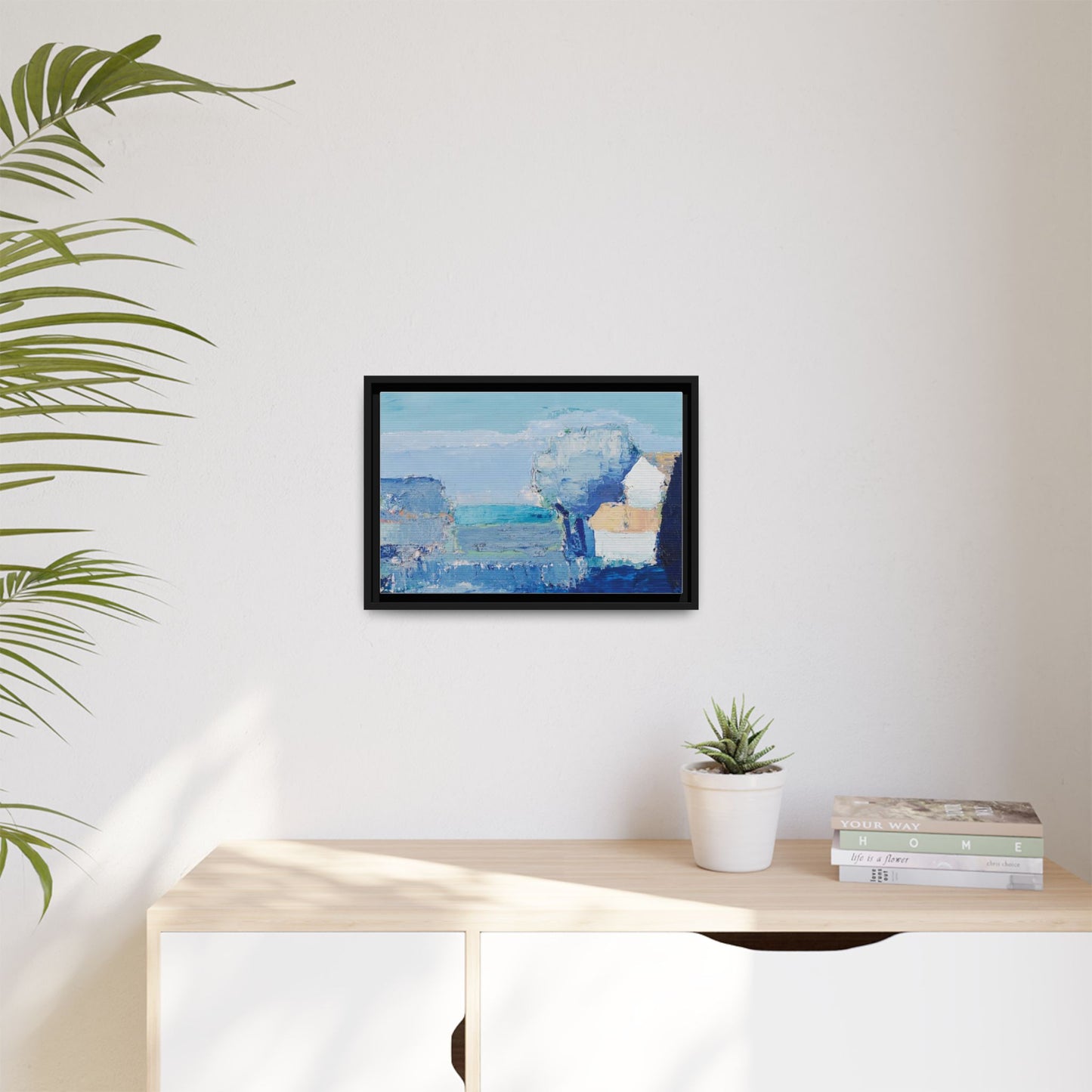 Paysage de Provence by Nicolas de Staël Framed Matte Canvas Seascape Wall Art Print