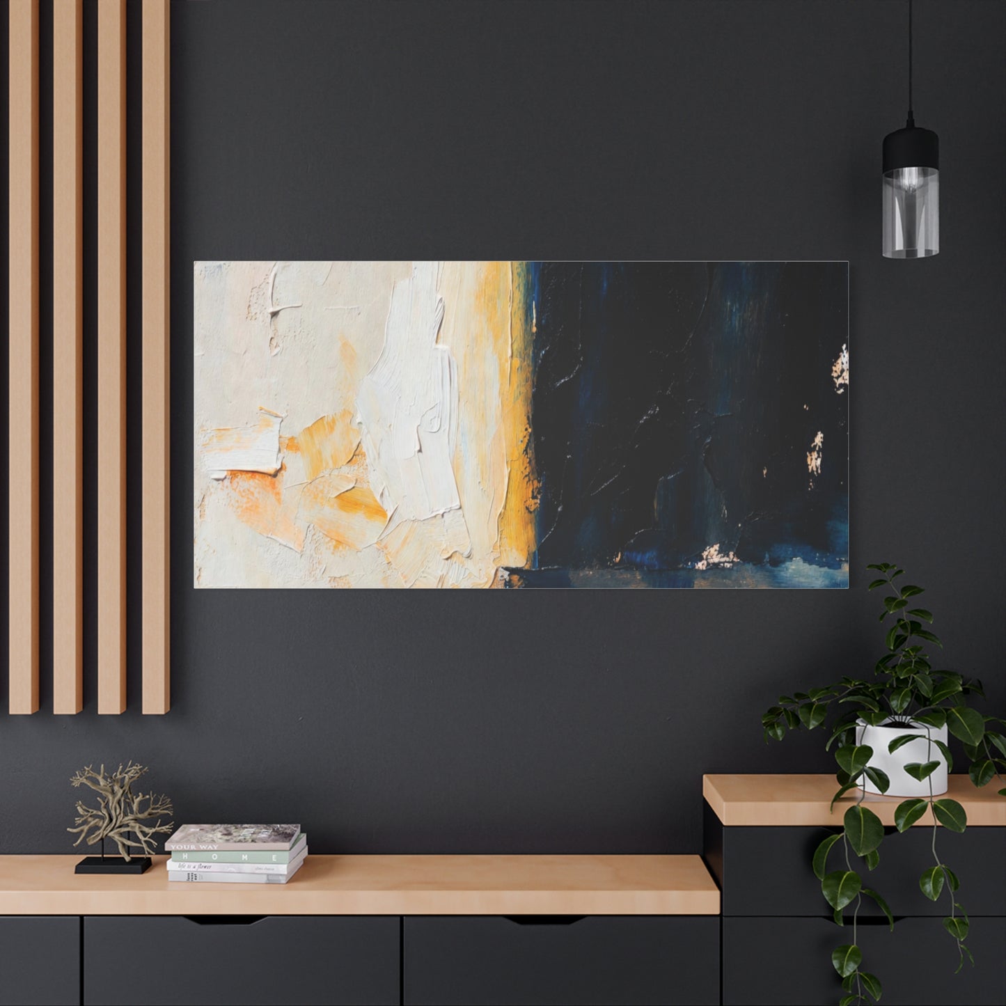 Abstract Coastal Light Matte Canvas Print — Stretched 1.25"