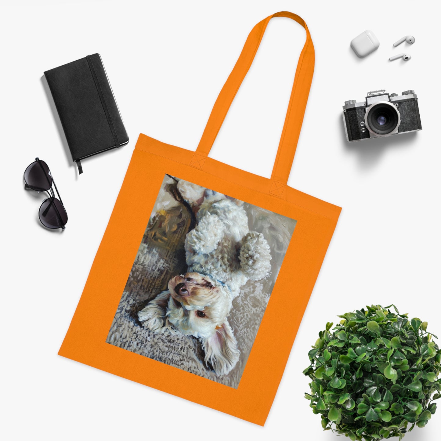 Cute Puppy Photo Cotton Tote — Adorable Dog Lover Gift Tote Bag