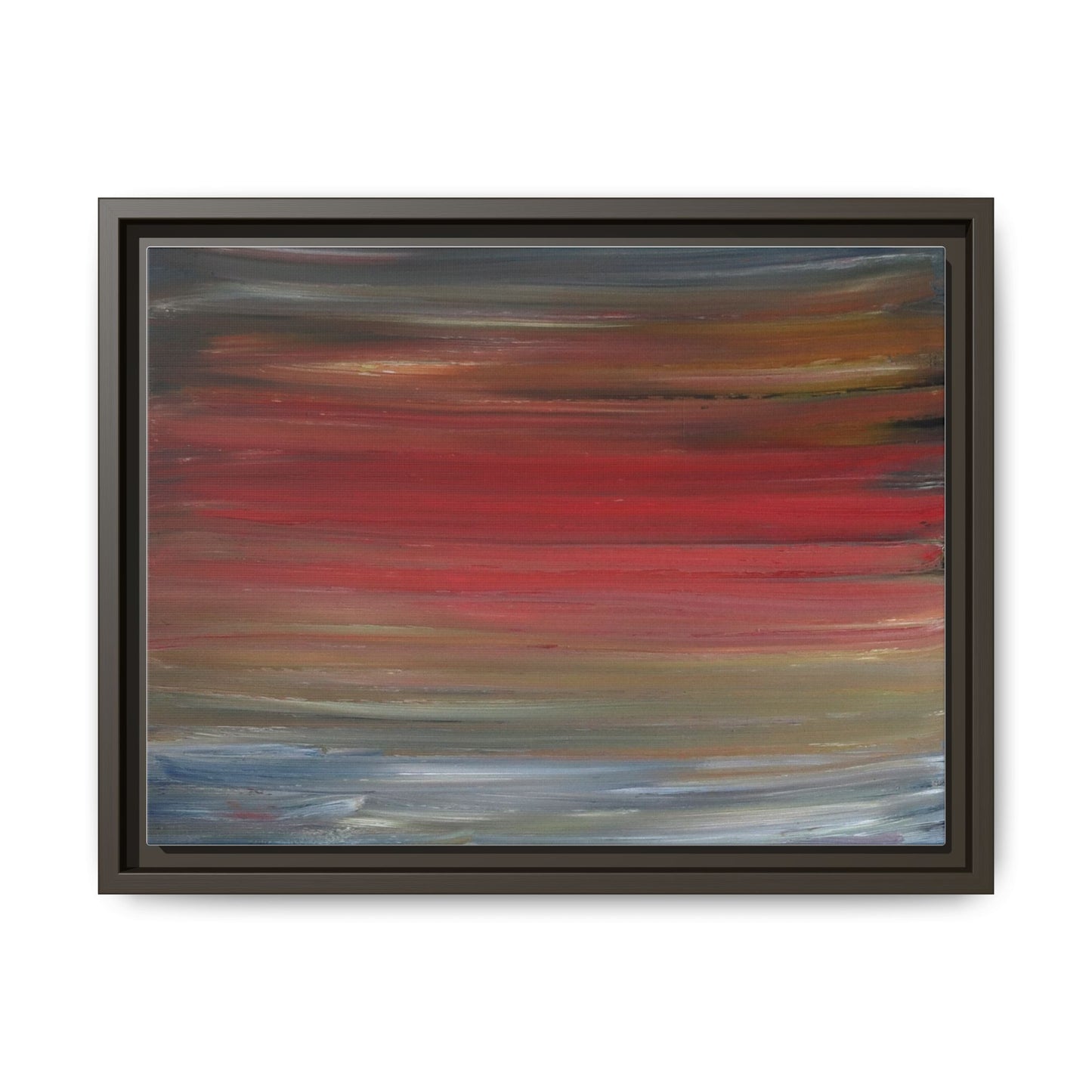 Misty morning by Norman Barrett Framed Matte Canvas Wall Art