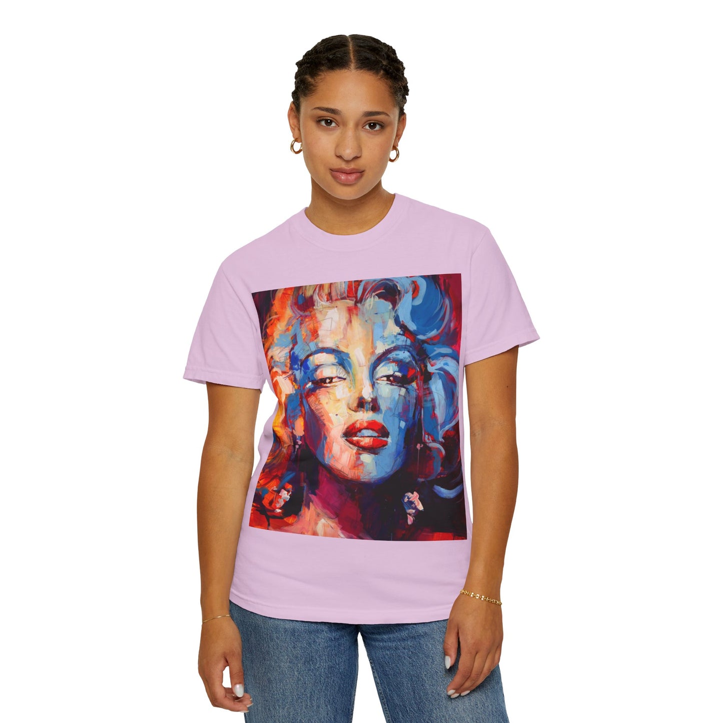 Artistic Pop Portrait T-Shirt — Colorful Marilyn-Inspired Graphic Tee