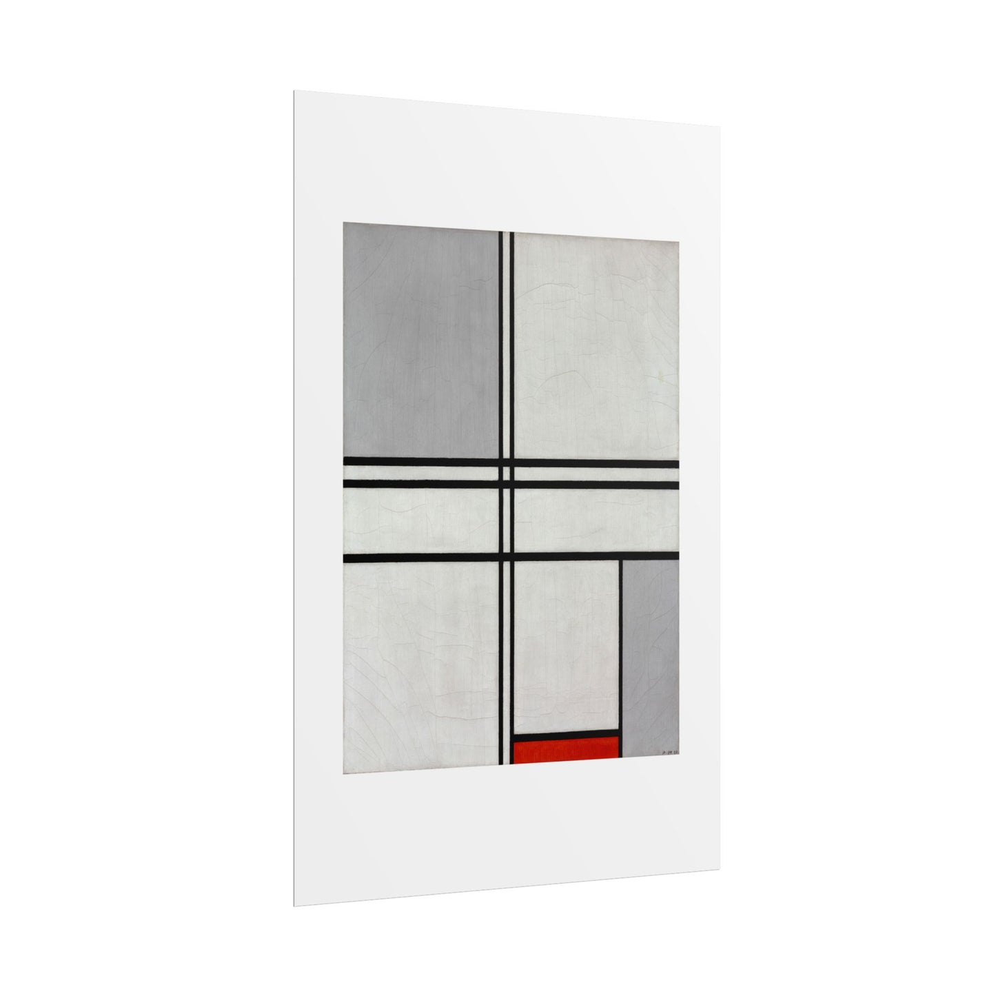 Composition (No. 1) by Piet Mondrian Abstract  Wall Art Print