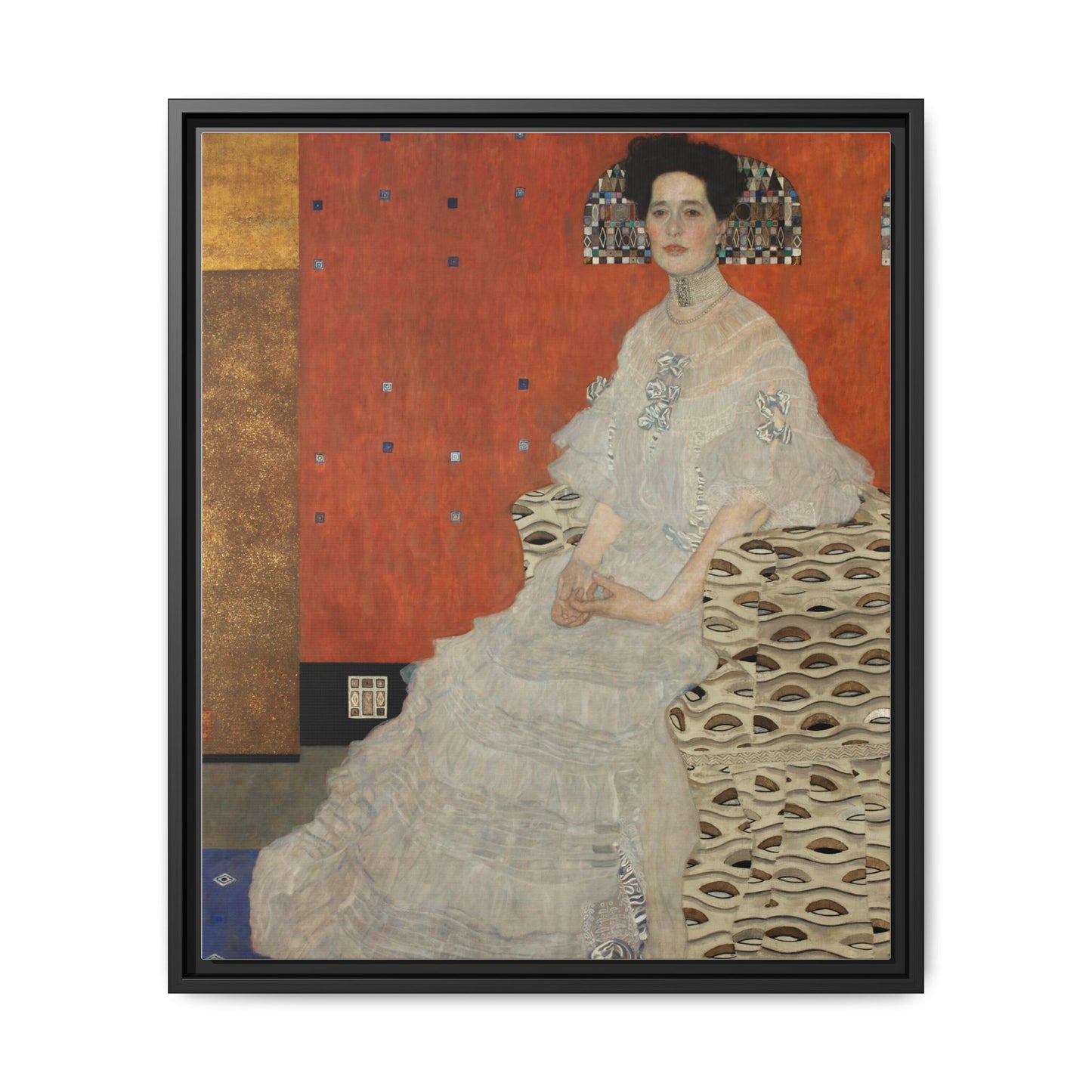 Fritza Riedler by Gustav Klimt Framed Matte Canvas Wall Art Print