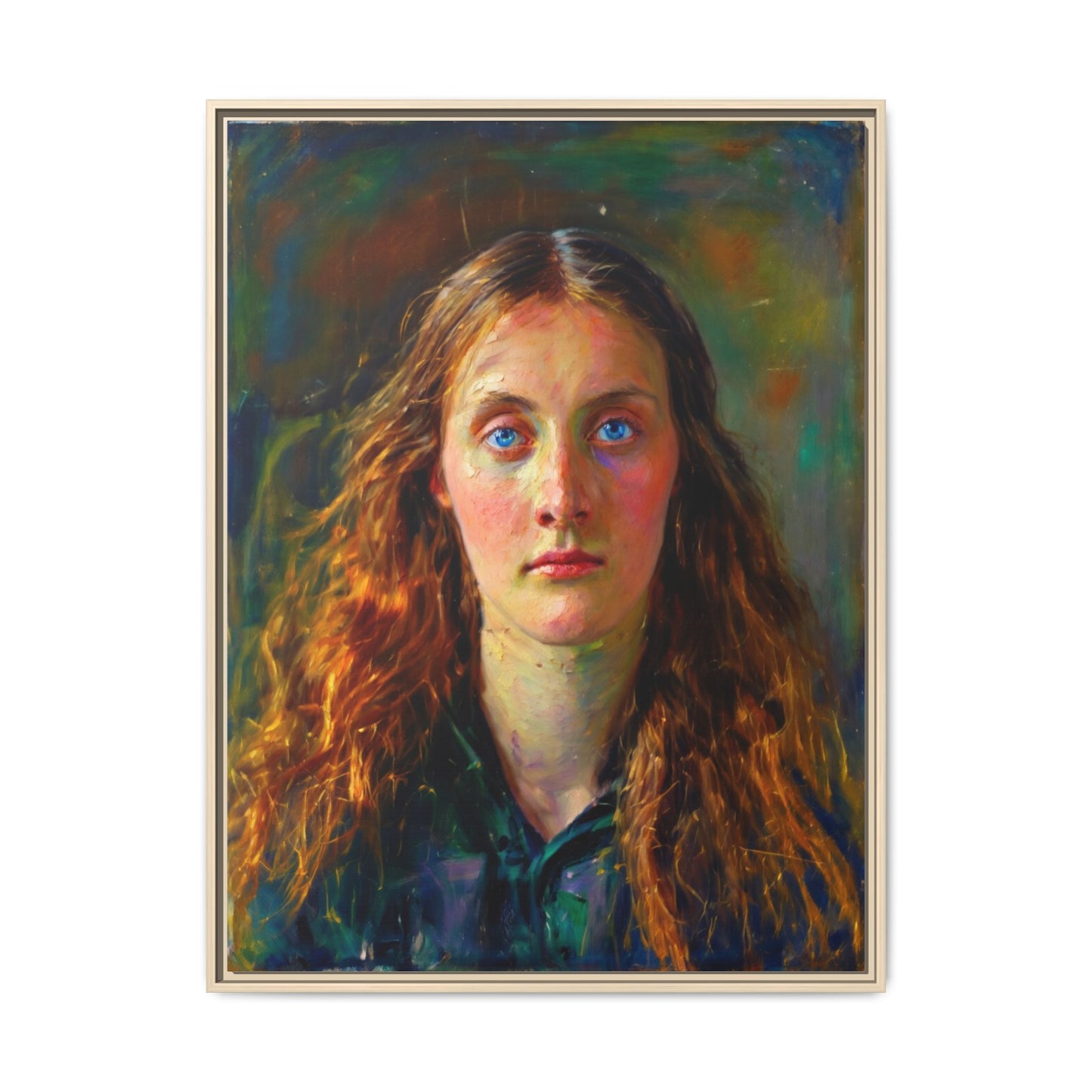 Framed Matte Canvas Print — Vintage Portrait Art