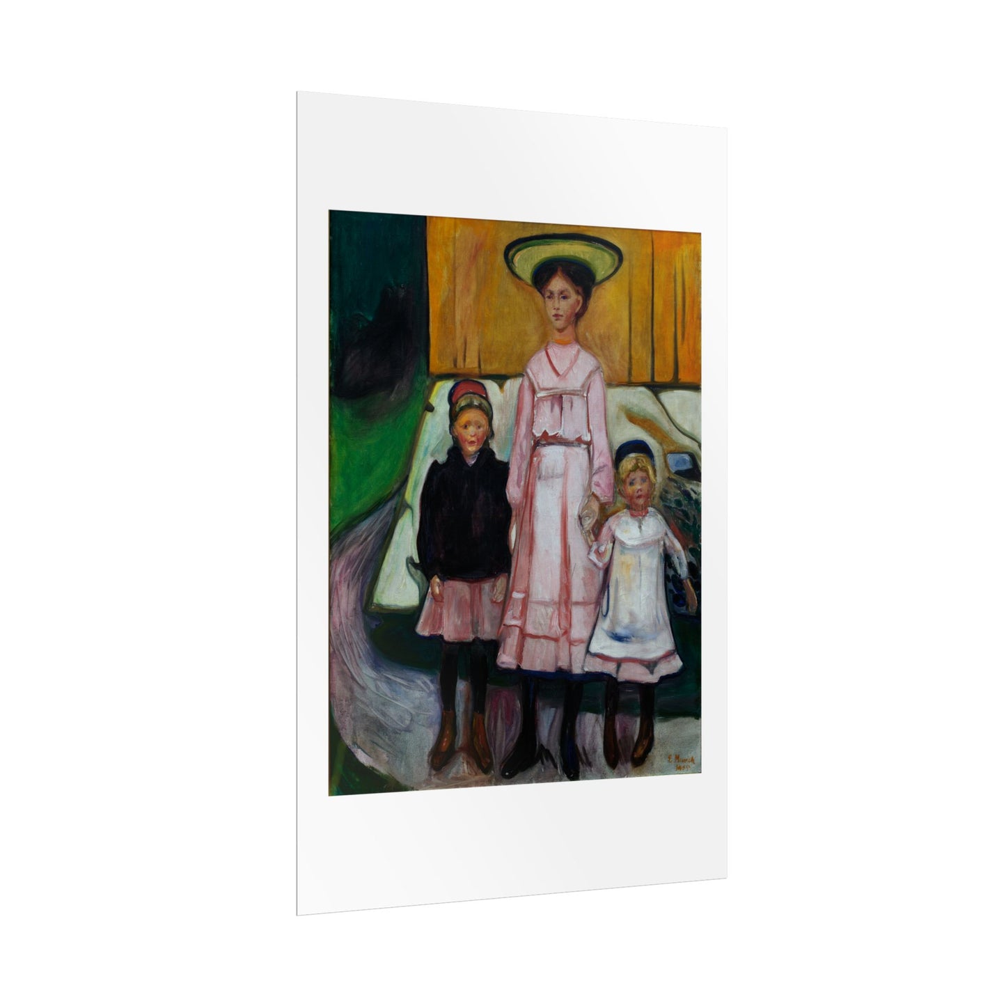 Three Children Thielska by Edvard Munch Wall Art Print