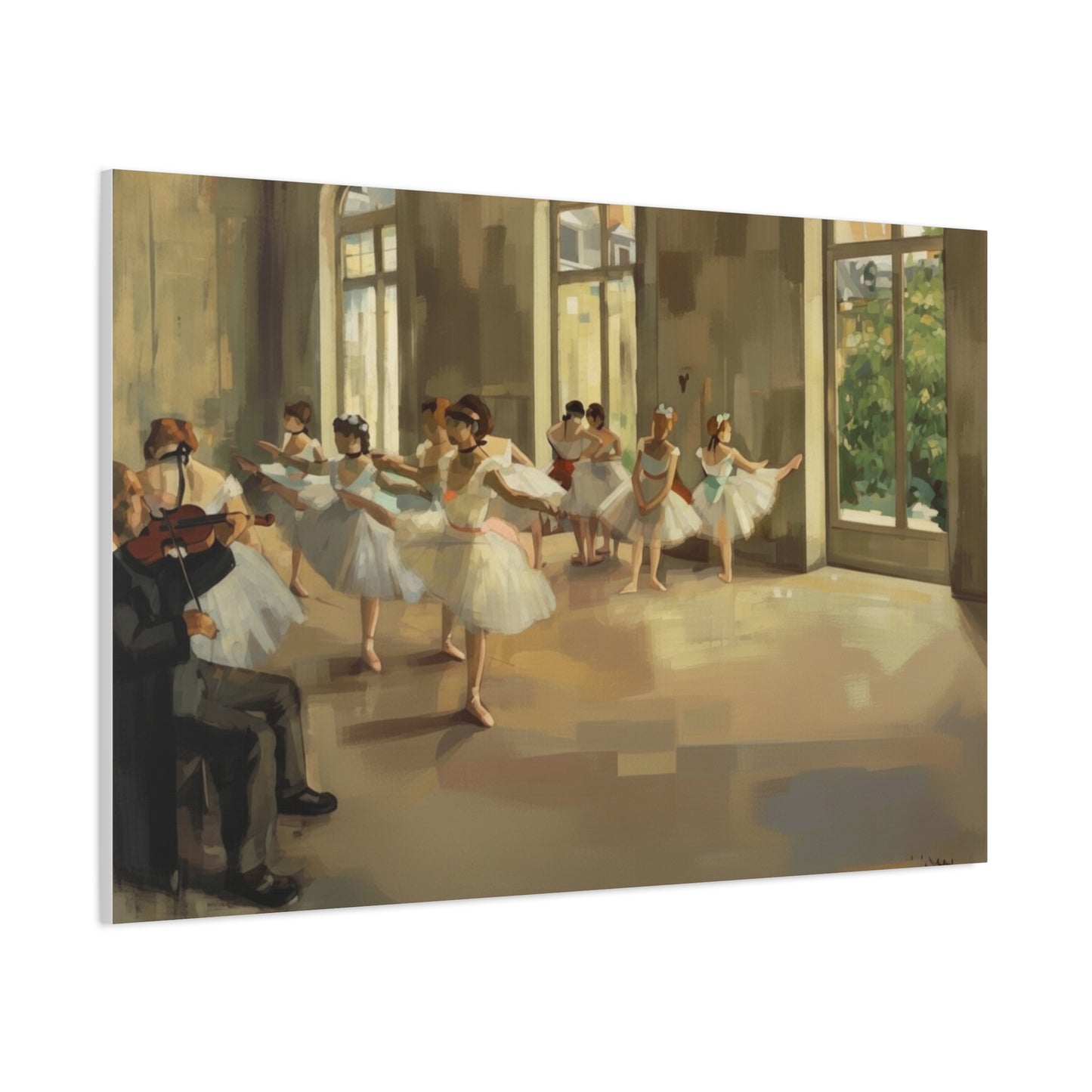 Ballet Rehearsal Matte Canvas