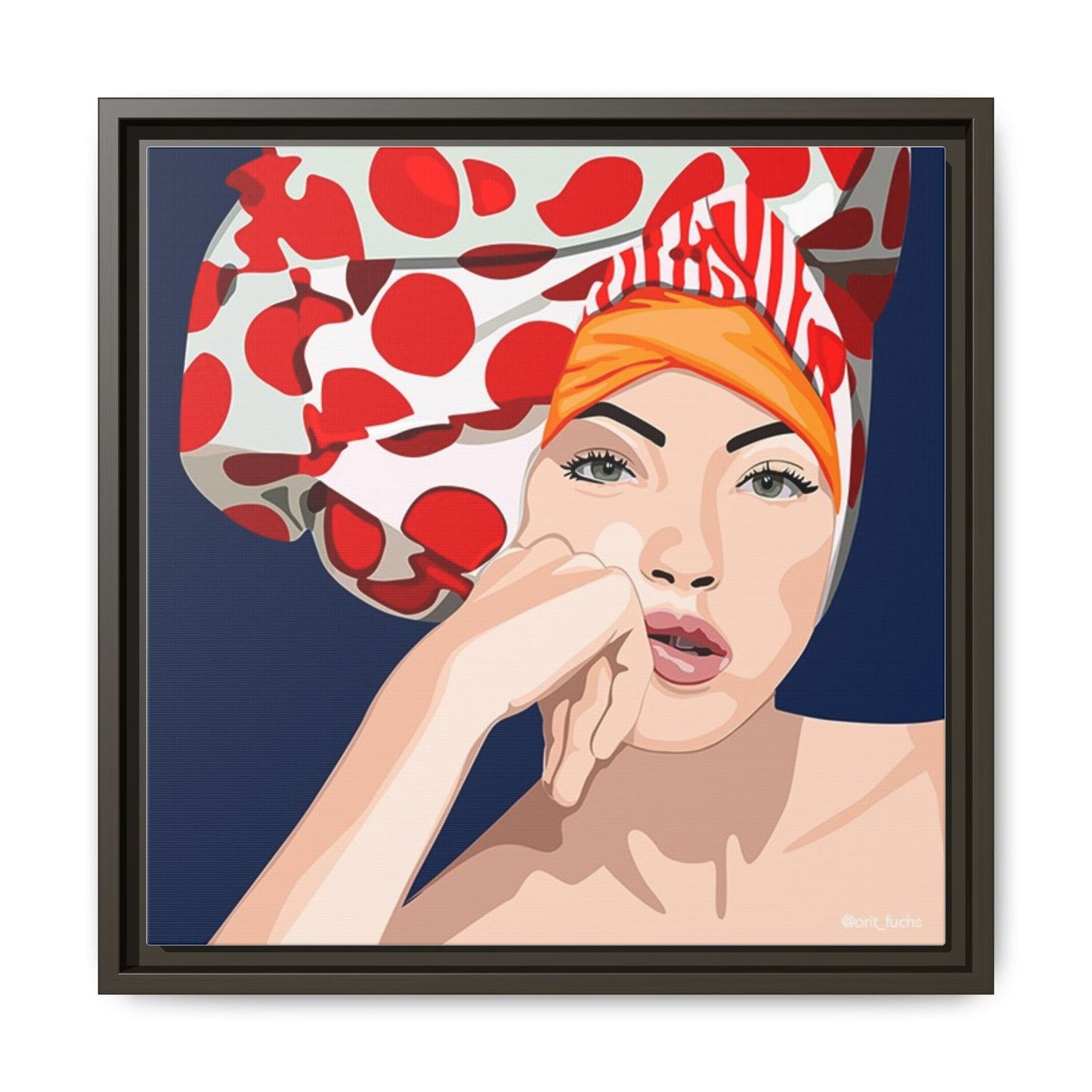 Vivid 20 by Orit Fuchs Pop Art Matte Canvas Framed Wall Art Print