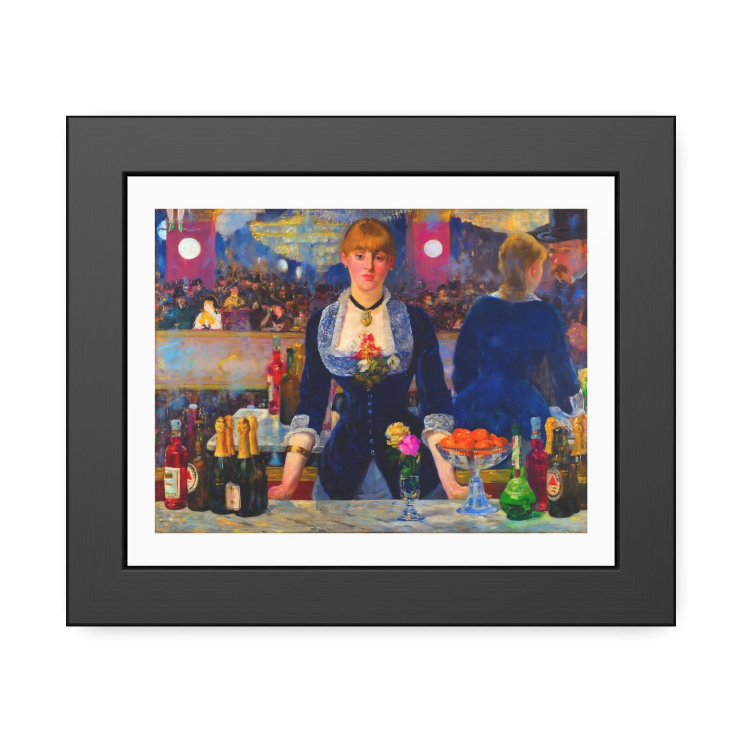 Framed Art Poster — 'A Bar at the Folies‑Bergère' Vintage Impressionist Print