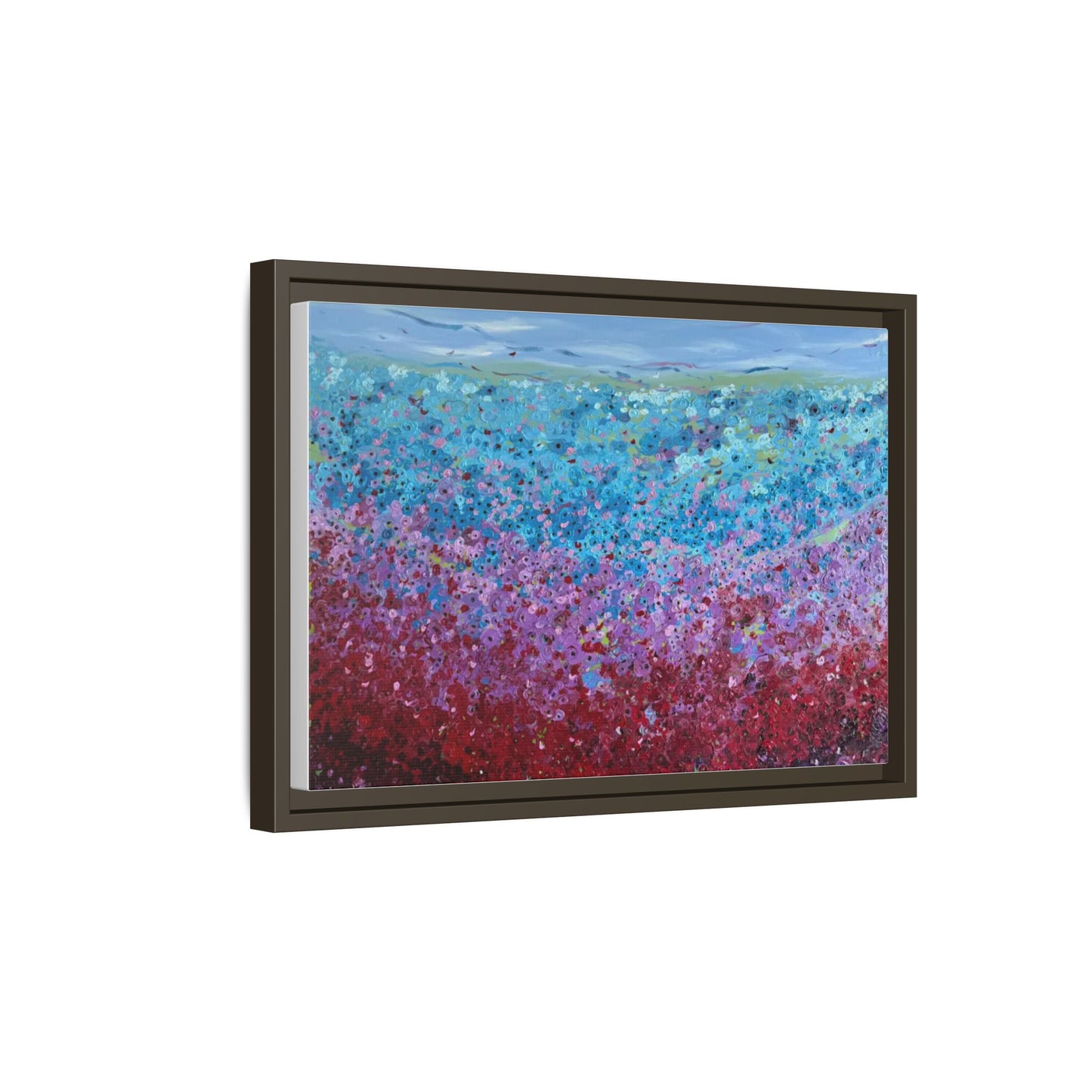 Bloom by Unknown Framed Matte Canvas Abstract Floral Field Wall Art