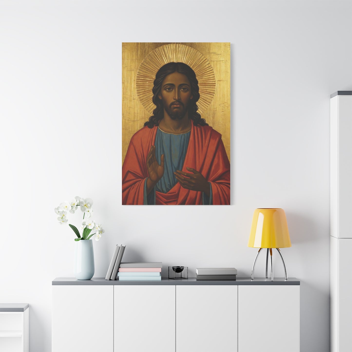 Christ Pantocrator Matte Canvas Wall Art — Stretched Religious Icon