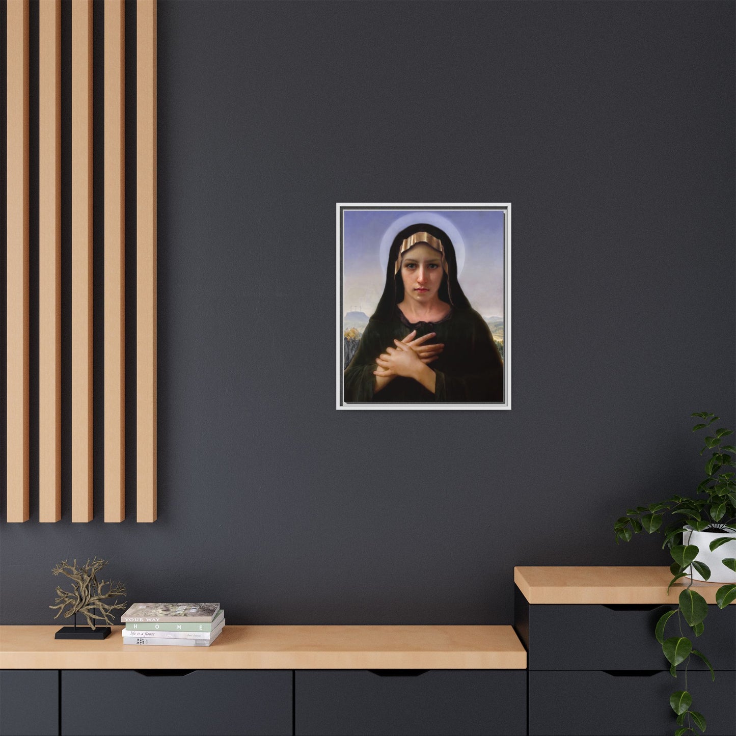 Virgo Solitudinis by William Adolphe Bouguereau Framed Matte Canvas Print