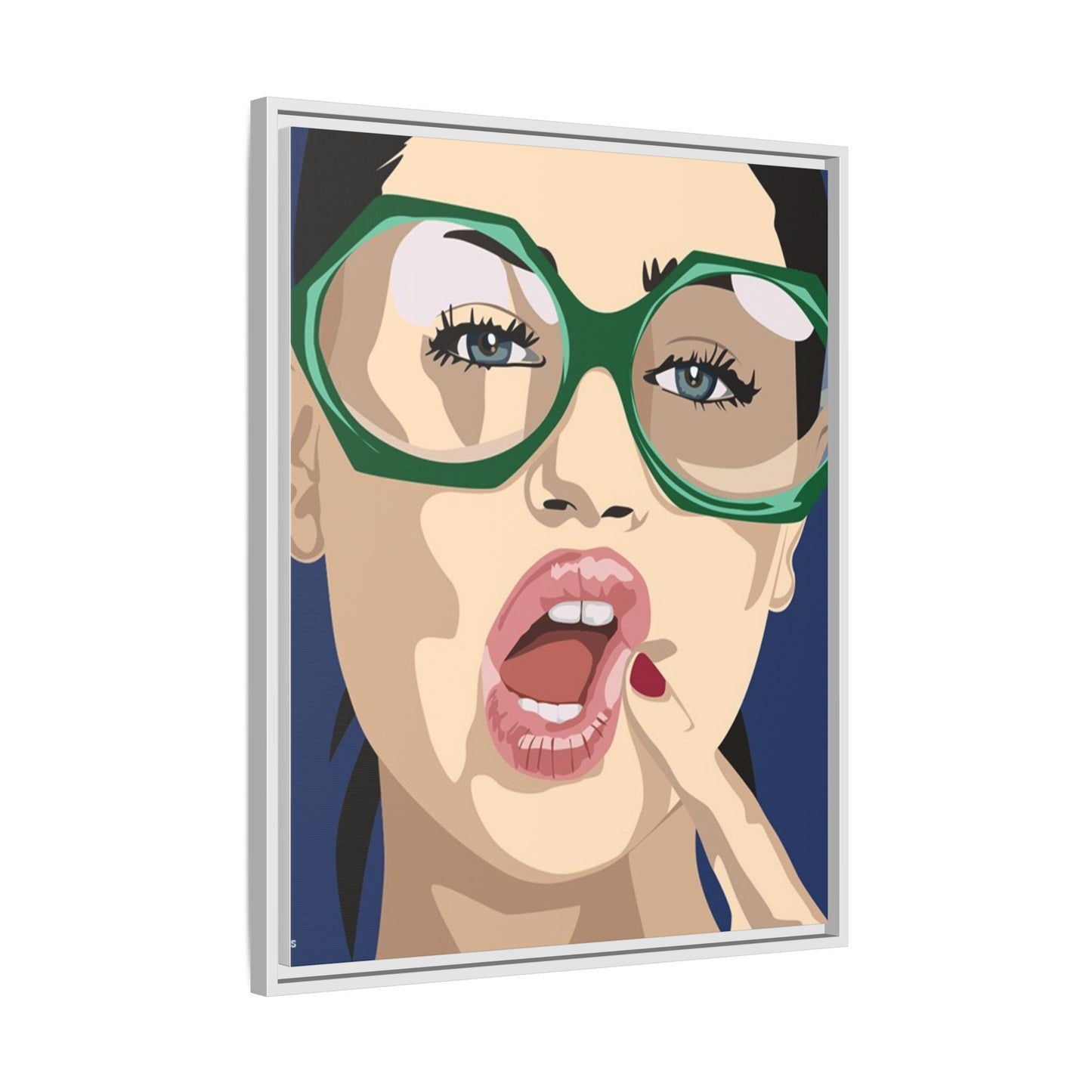 Vivid 2 by Orit Fuchs Matte Canvas Framed Wall Art