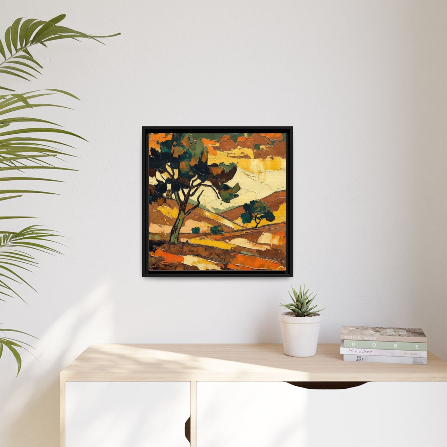 Framed Matte Canvas Landscape Art Print
