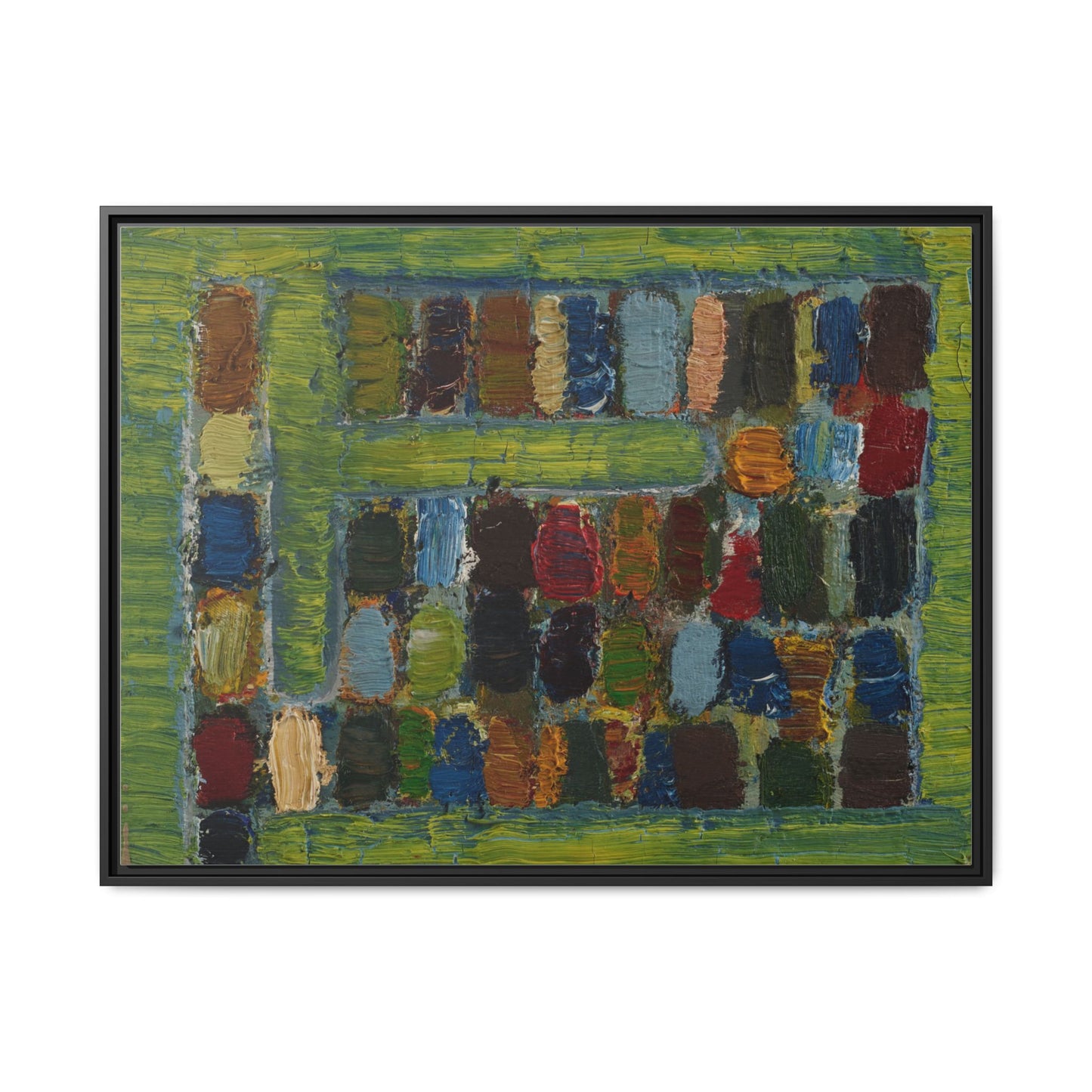 JMC-1970-3 by Jean-Michel Coulon Matte Canvas Framed Wall Art Print