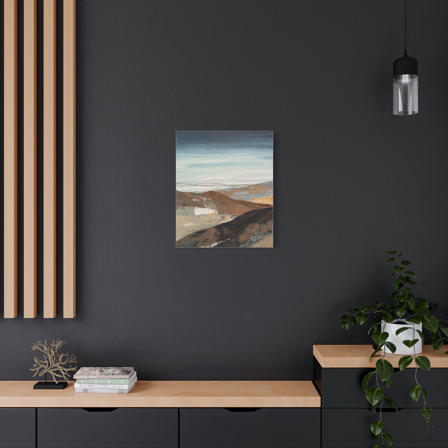 Abstract Landscape Matte Canvas Wall Art — Stretched 1.25"