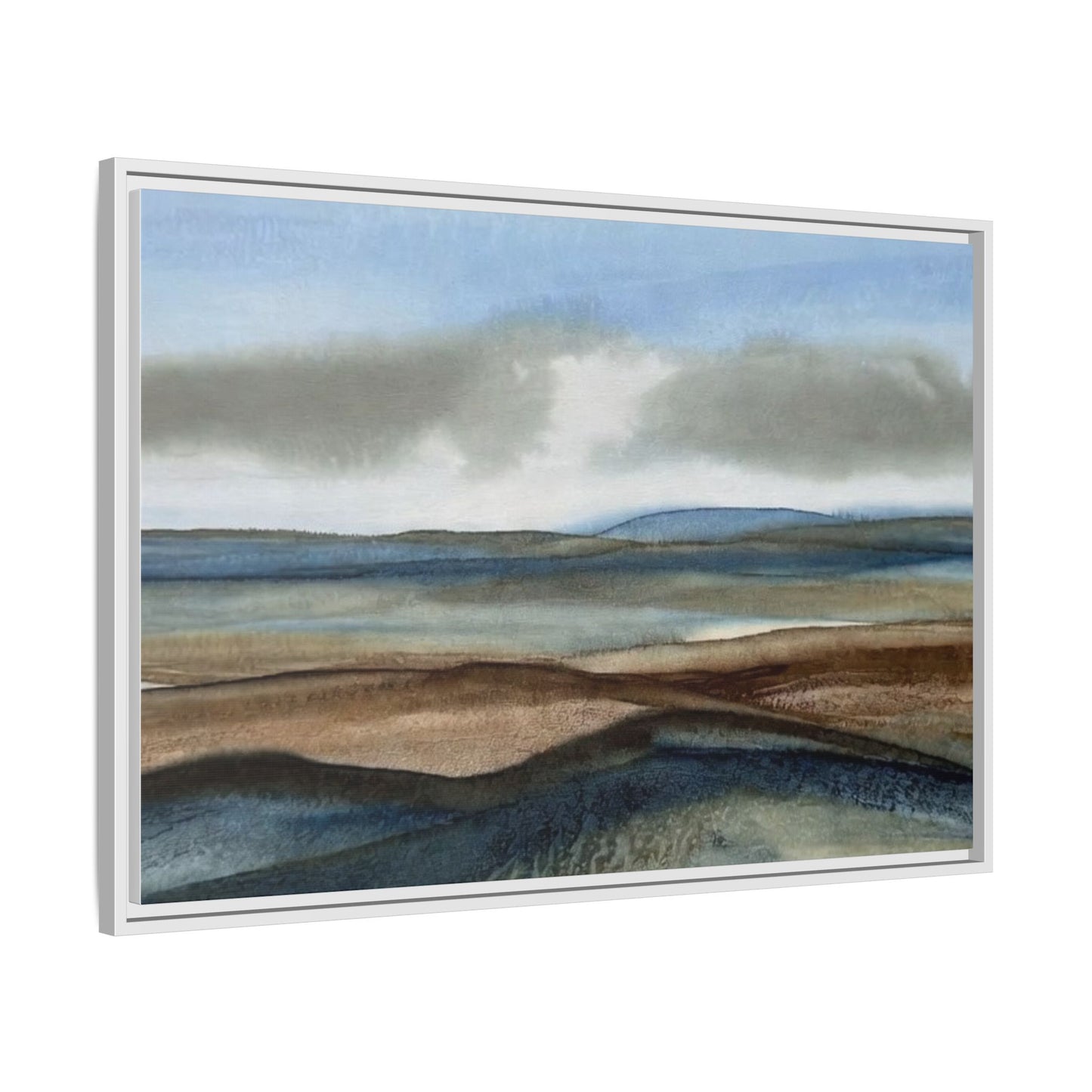 Matte Canvas Landscape, Framed (Multi-color)